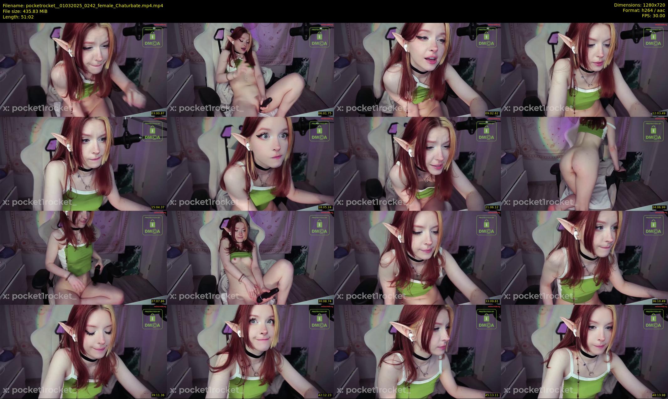 pocketrocket_ — 52 minute Chaturbate female cam show recording, 720p, Mar 1, 2025