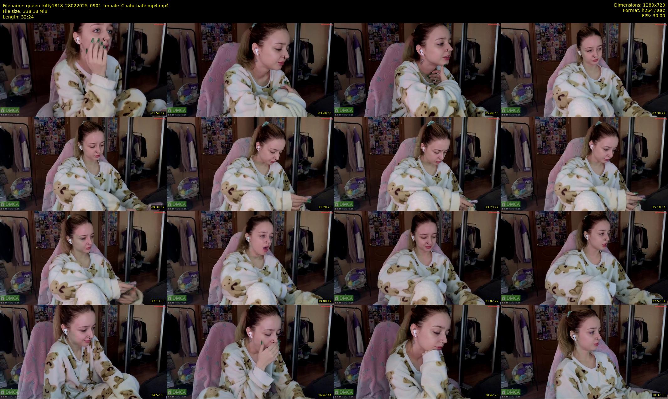 queen_kitty1818 — 33 minute Chaturbate female cam show recording, 720p, Feb 28, 2025