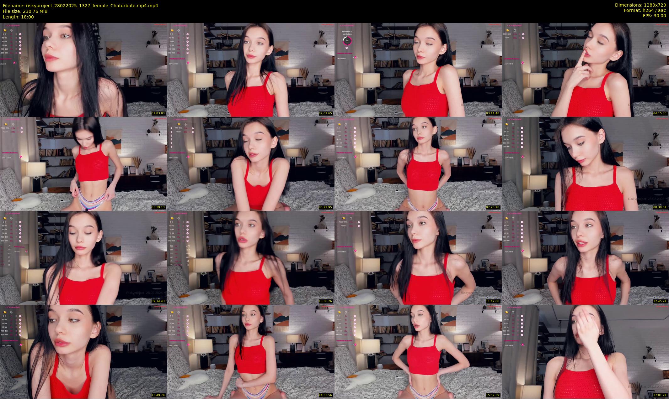 riskyproject — 18 minute Chaturbate couple cam show recording, 720p, Feb 28, 2025