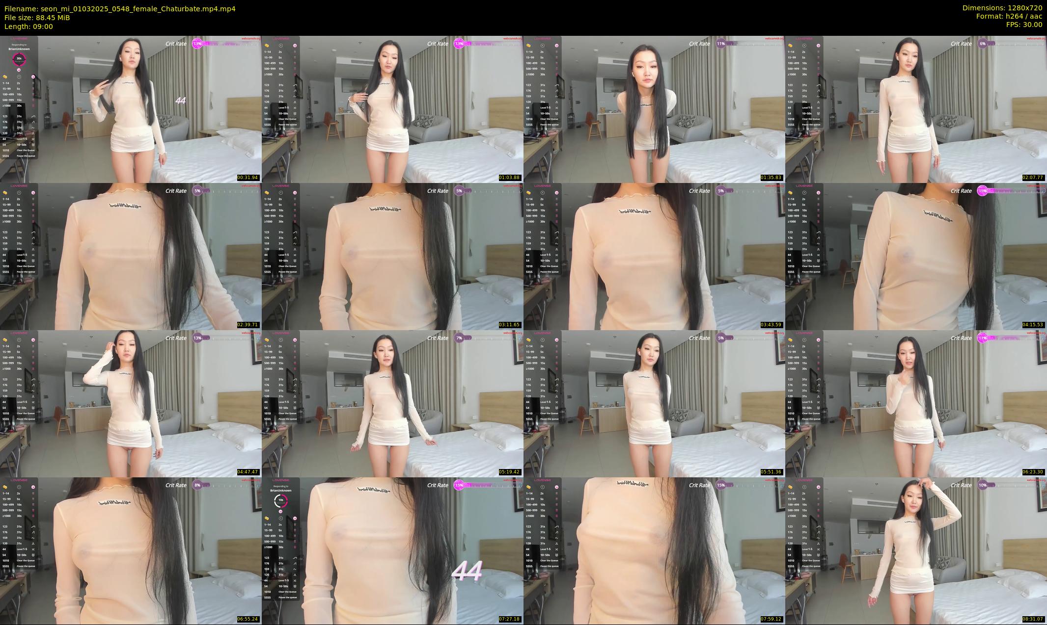 seon_mi — 9 minute Chaturbate female cam show recording, 720p, Mar 1, 2025