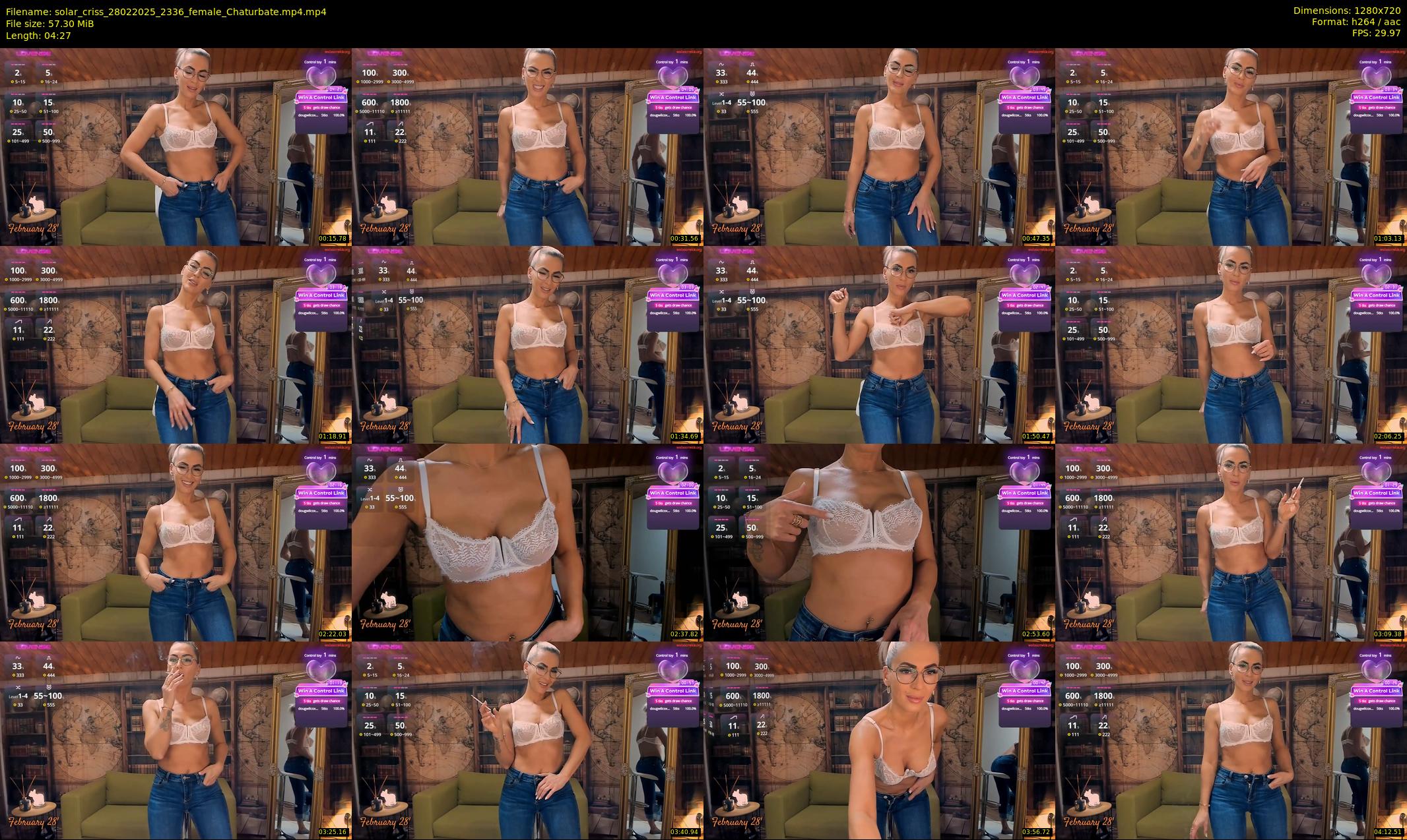 solar_criss — 5 minute Chaturbate female cam show recording, 720p, Feb 28, 2025