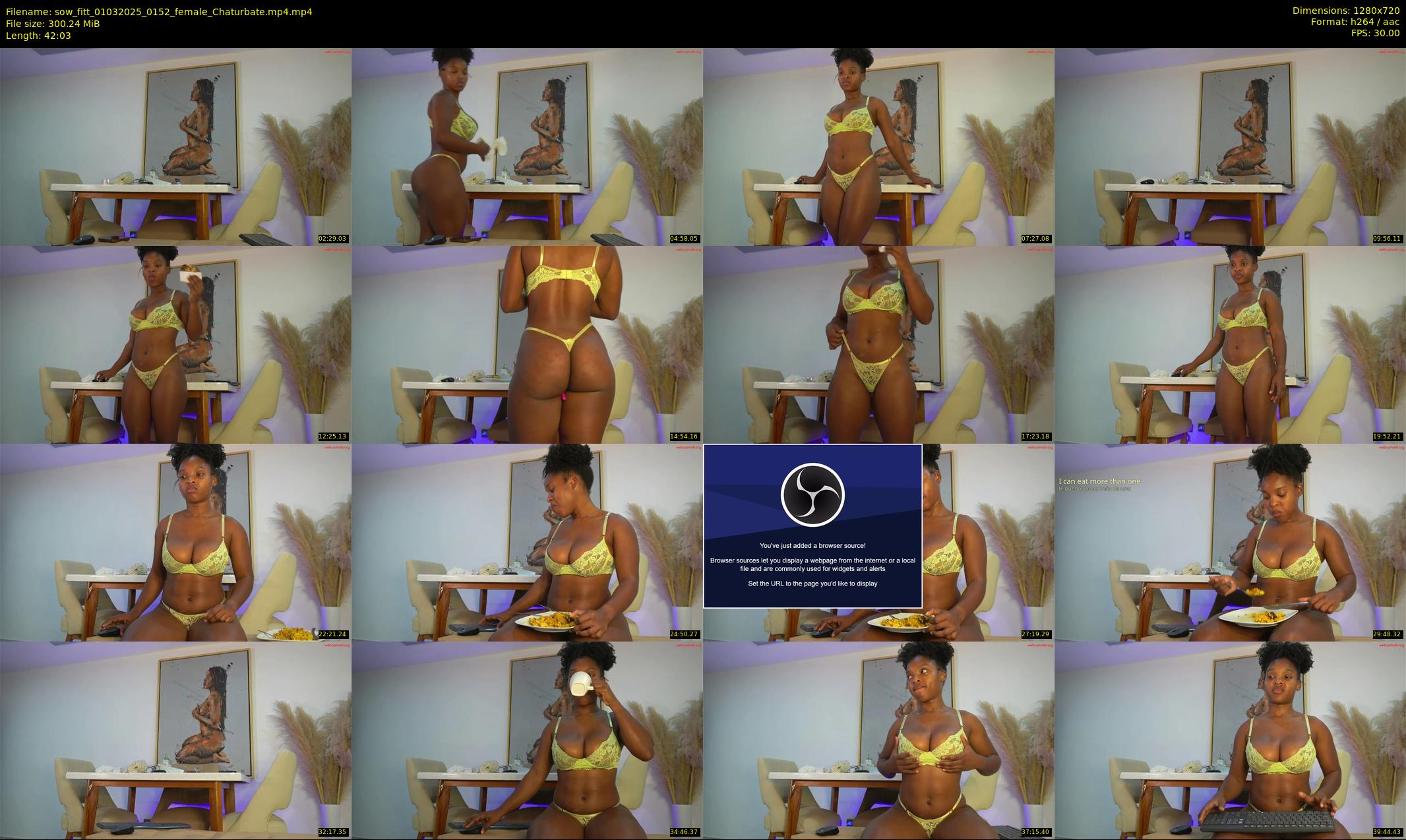 sow_fitt — 43 minute Chaturbate female cam show recording, 720p, Mar 1, 2025