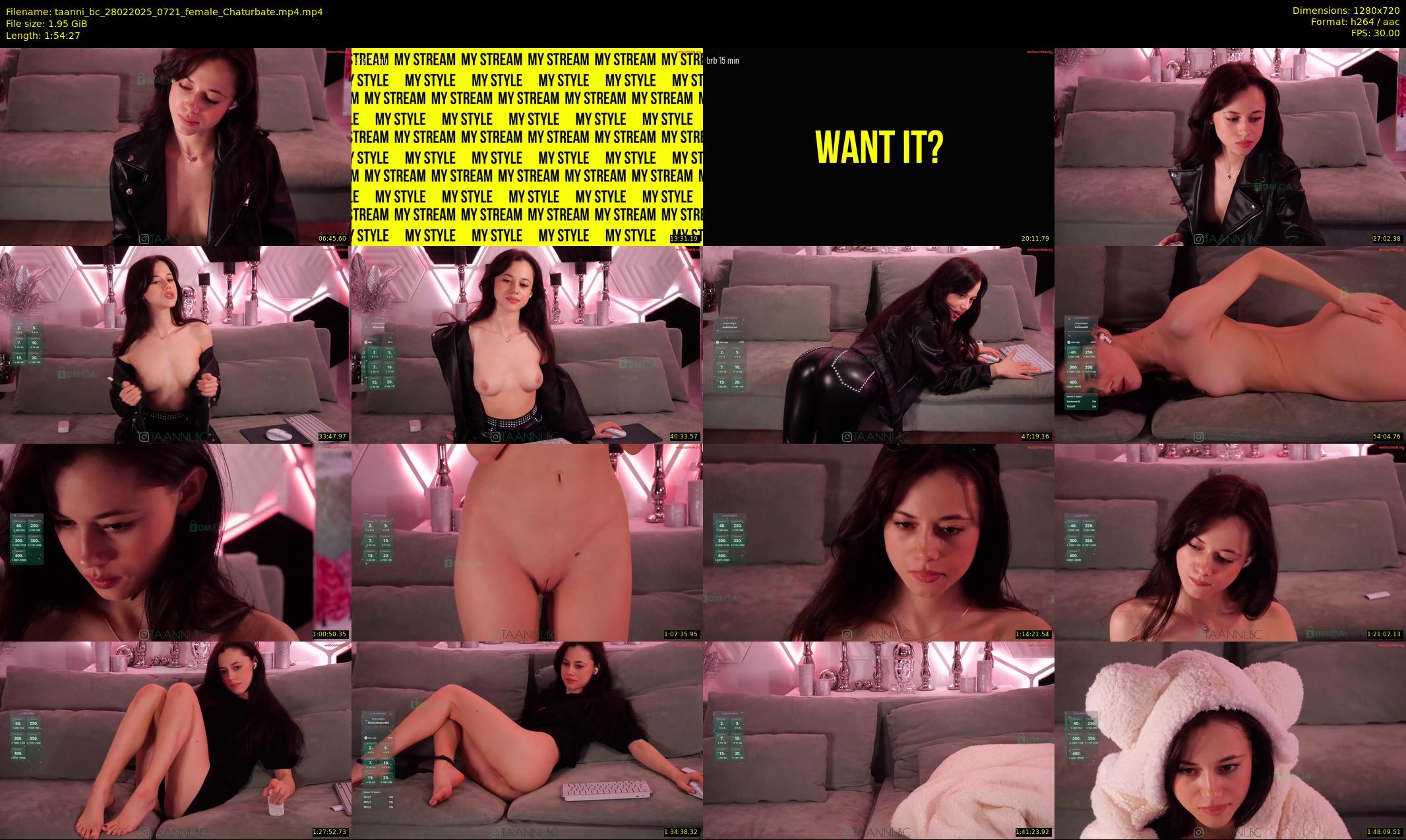 taanni_bc — 115 minute Chaturbate female cam show recording, 720p, Feb 28, 2025
