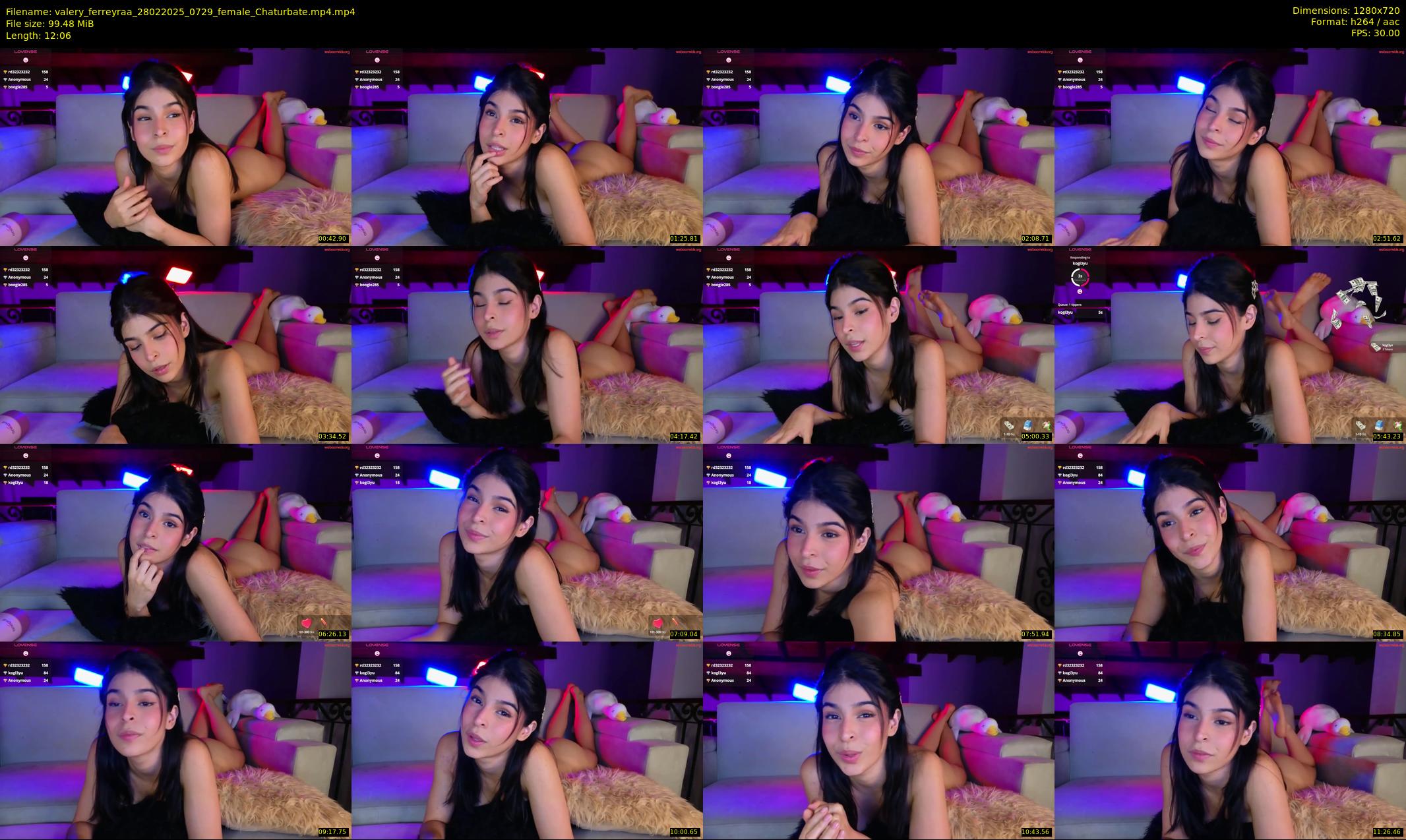 valery_ferreyraa — 13 minute Chaturbate female cam show recording, 720p, Feb 28, 2025