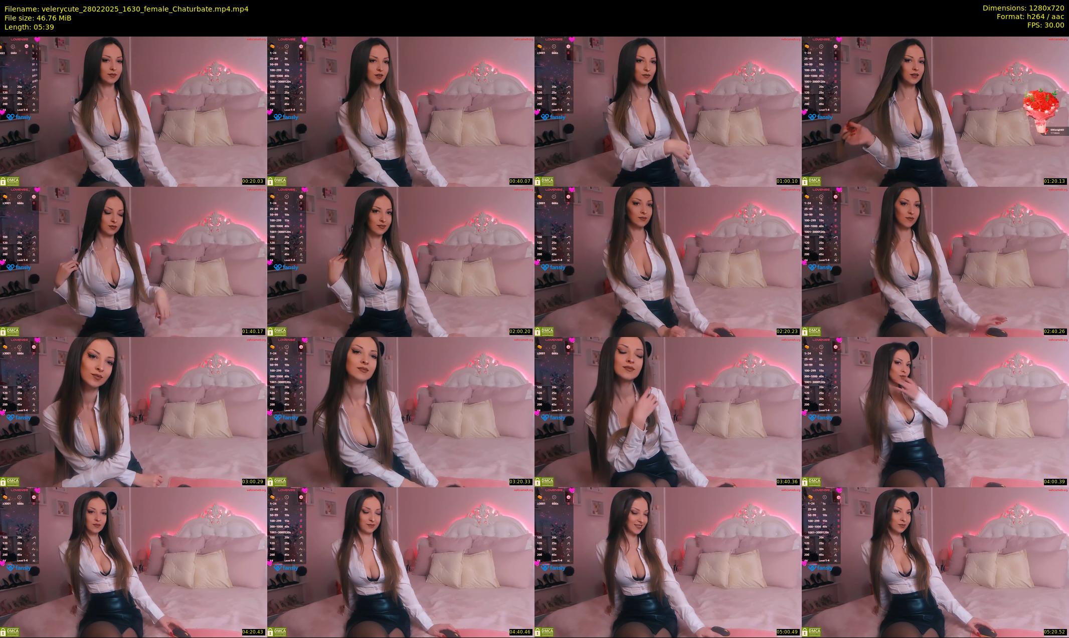 velerycute — 6 minute Chaturbate female cam show recording, 720p, Feb 28, 2025