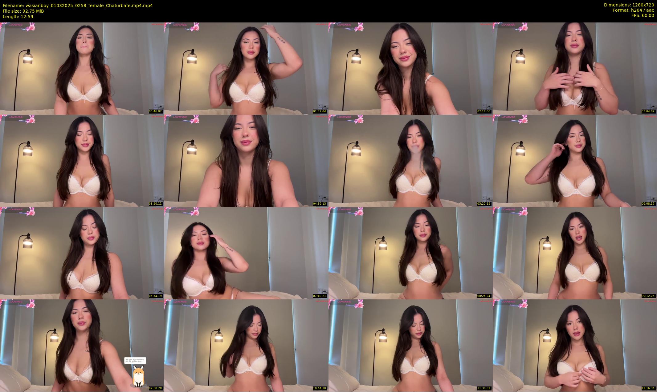 wasianbby — 13 minute Chaturbate female cam show recording, 720p, Mar 1, 2025