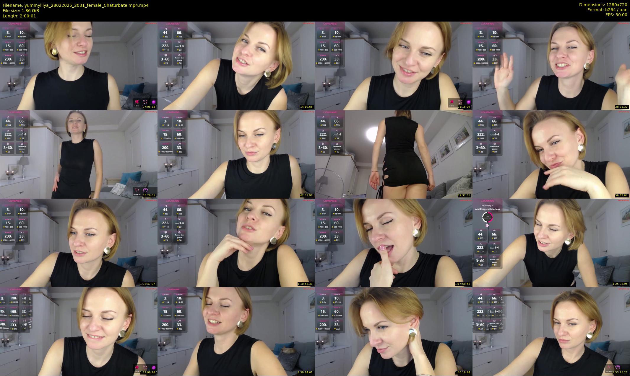 yummylilya — 121 minute Chaturbate female cam show recording, 720p, Feb 28, 2025