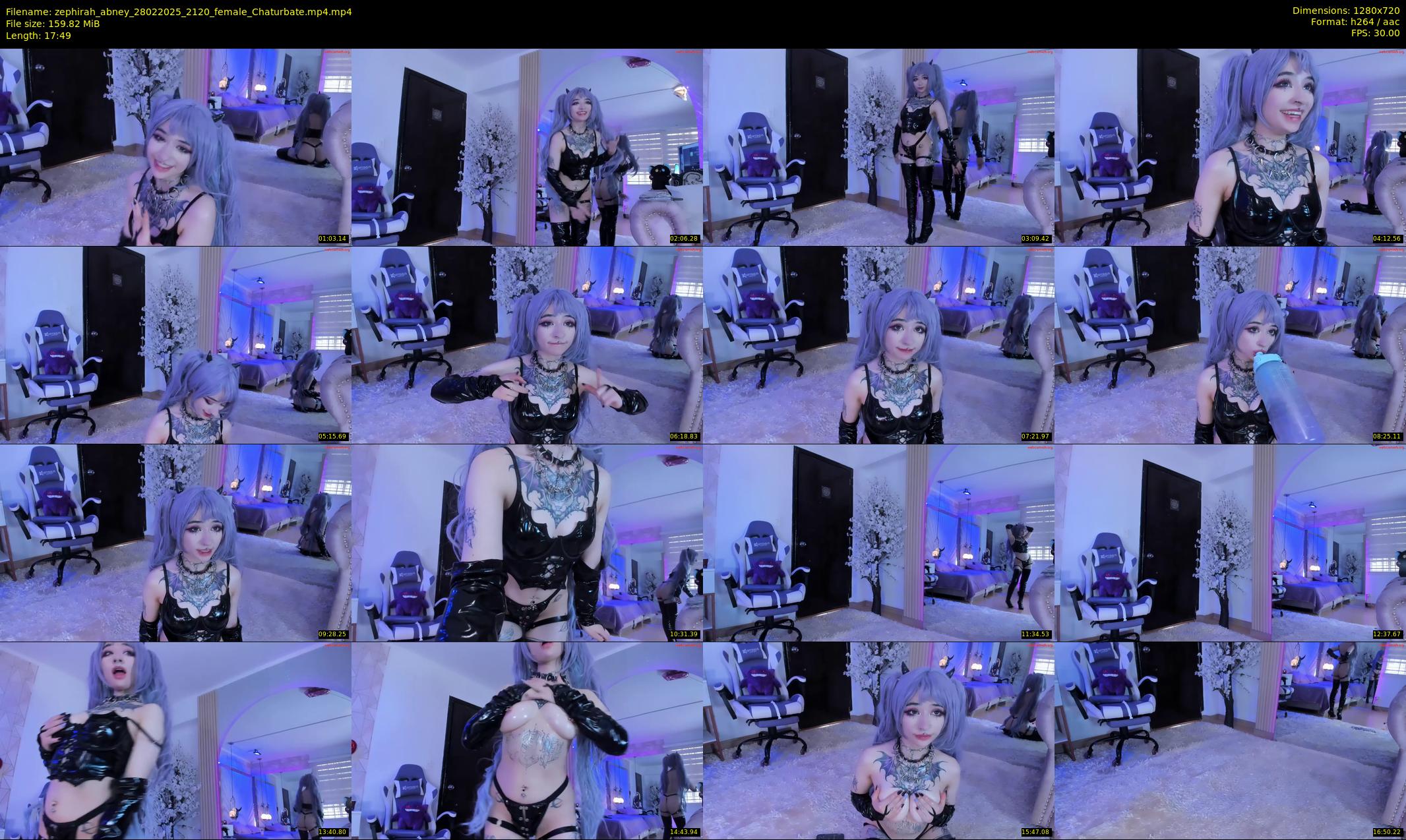 zephirah_abney — 18 minute Chaturbate female cam show recording, 720p, Feb 28, 2025