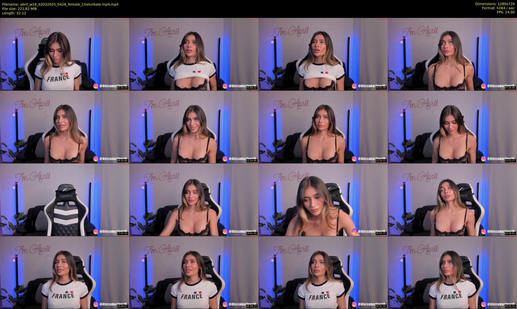 abril_w18 — 33 minute Chaturbate female cam show recording, 720p, Mar 2, 2025