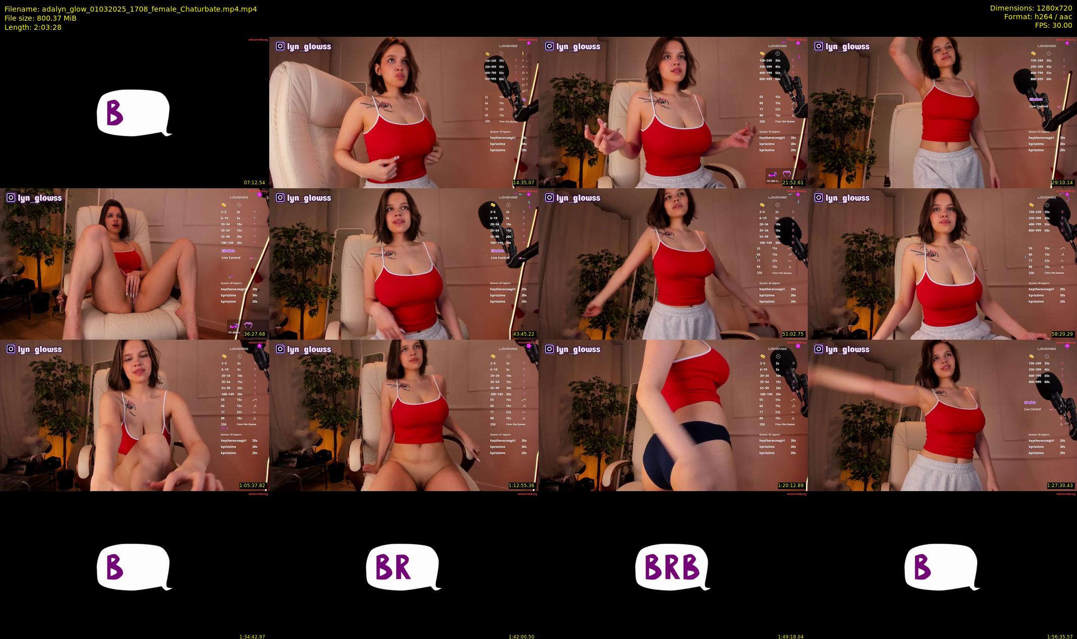 adalyn_glow — 124 minute Chaturbate female cam show recording, 720p, Mar 1, 2025
