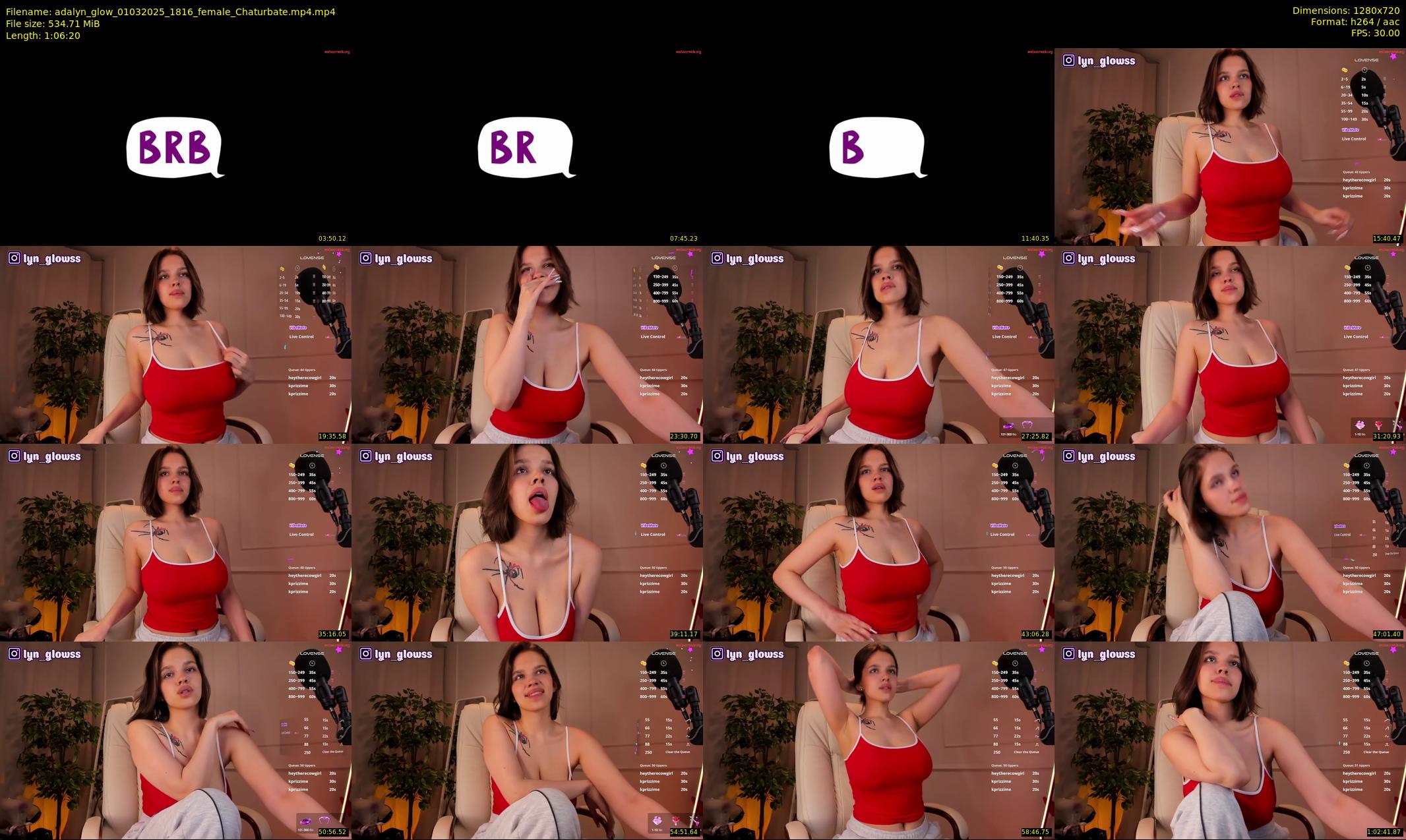 adalyn_glow — 67 minute Chaturbate female cam show recording, 720p, Mar 1, 2025