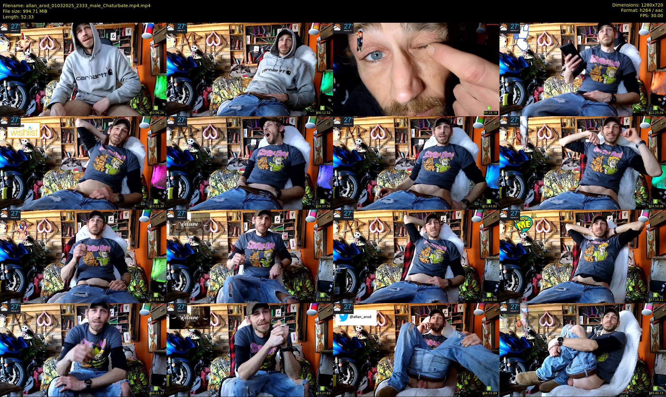 allan_arod — 53 minute Chaturbate male cam show recording, 720p, Mar 1, 2025