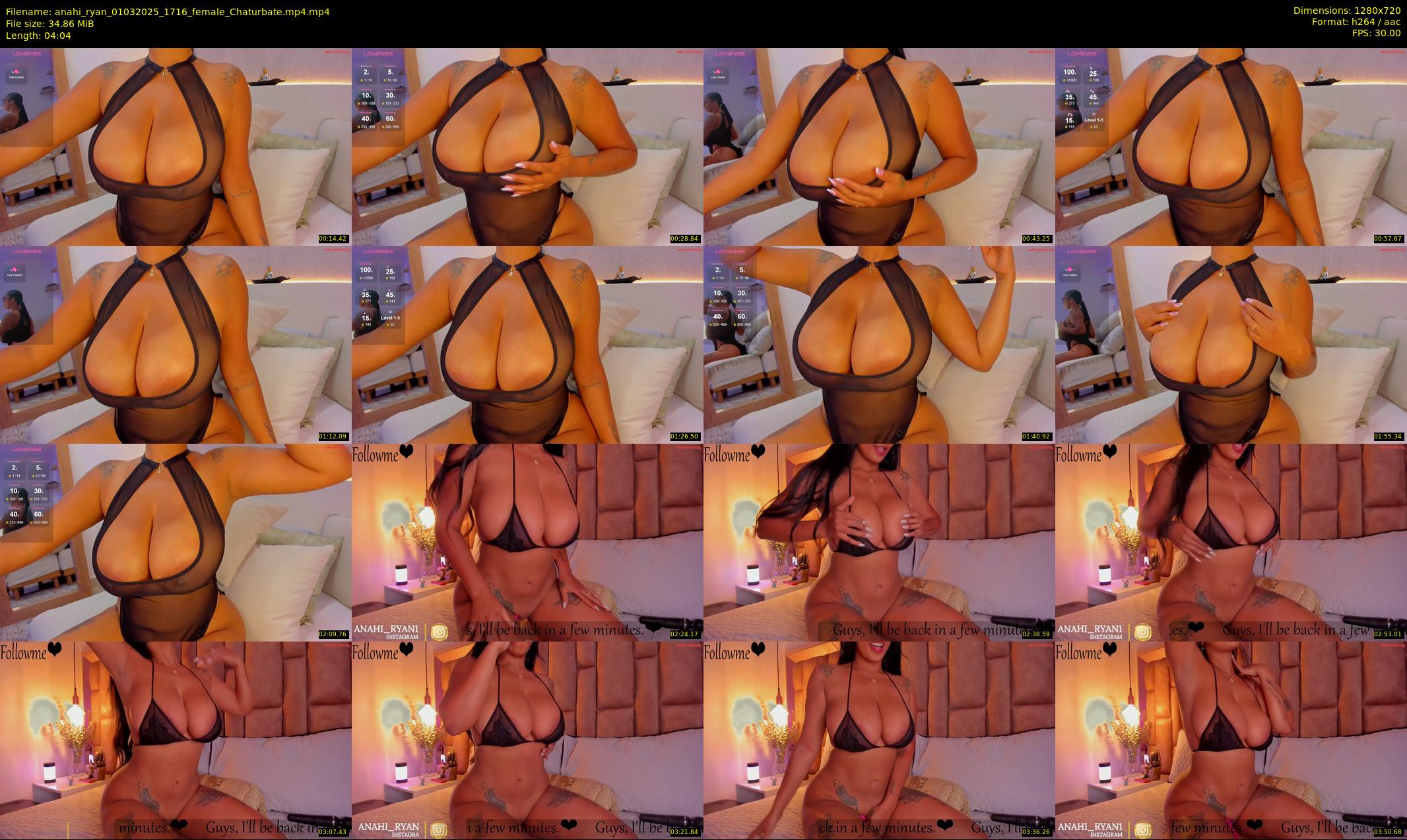 anahi_ryan — 5 minute Chaturbate female cam show recording, 720p, Mar 1, 2025