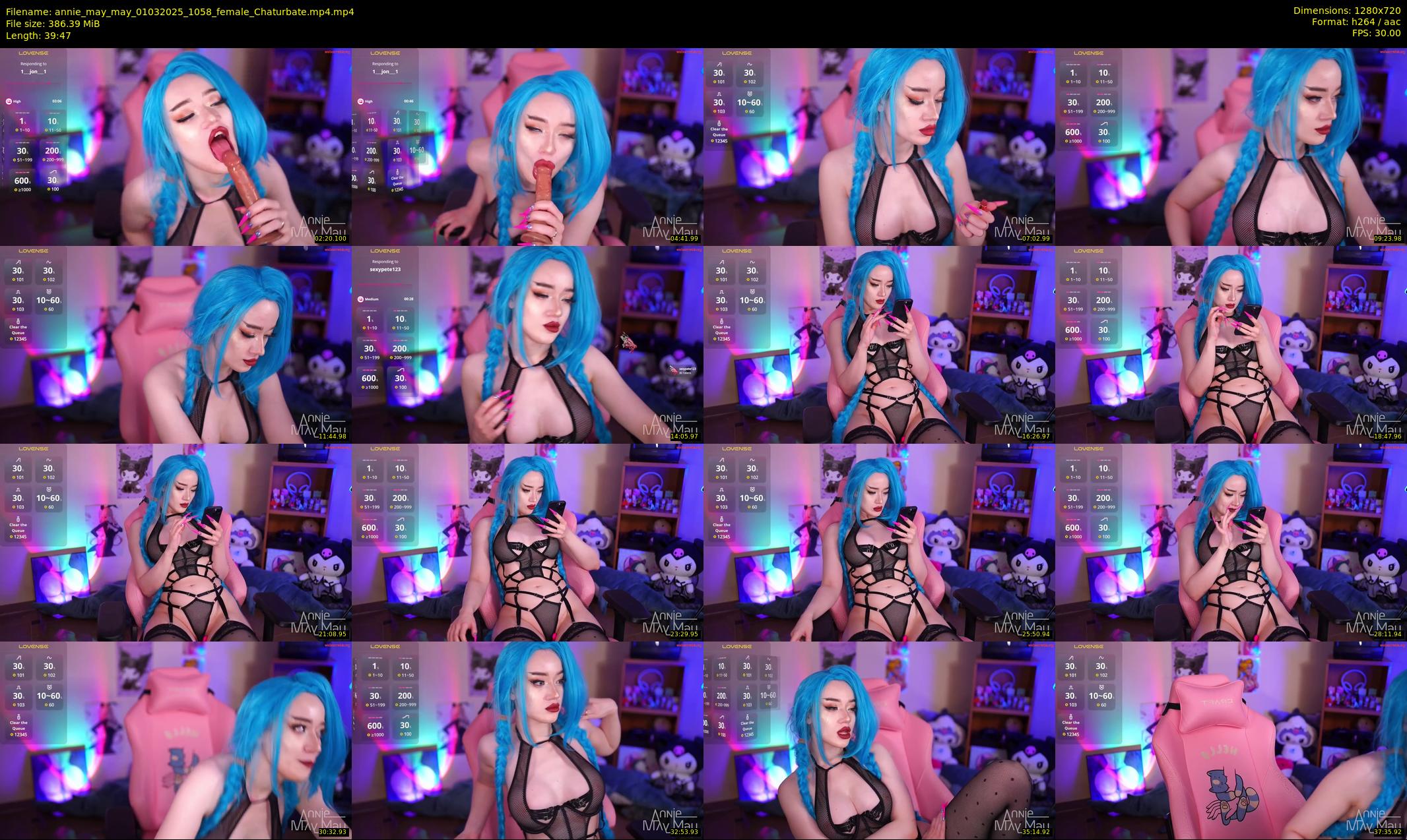 annie_may_may — 40 minute Chaturbate female cam show recording, 720p, Mar 1, 2025