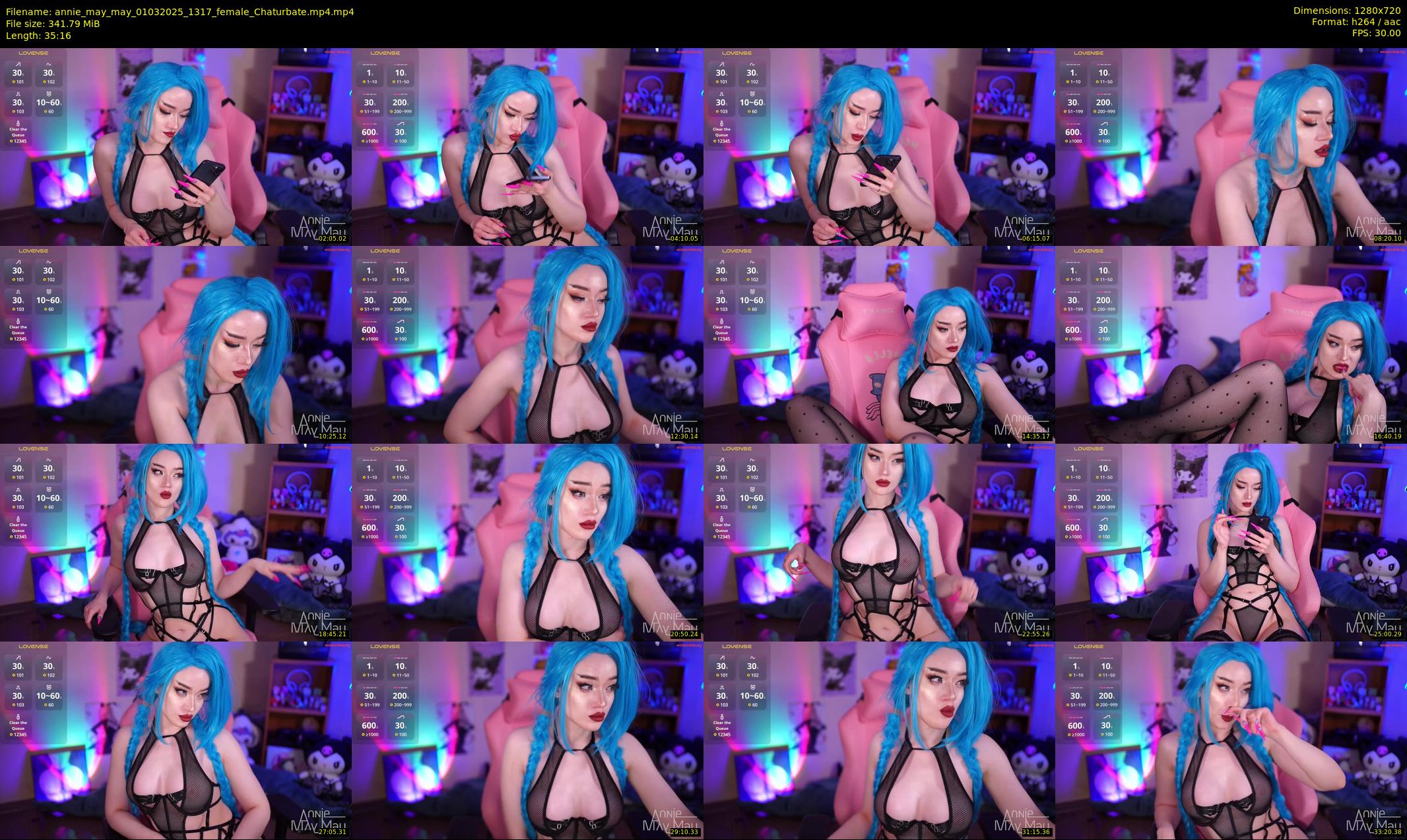 annie_may_may — 36 minute Chaturbate female cam show recording, 720p, Mar 1, 2025