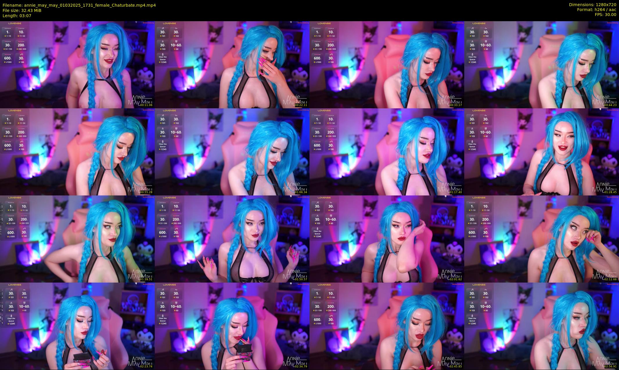 annie_may_may — 4 minute Chaturbate female cam show recording, 720p, Mar 1, 2025
