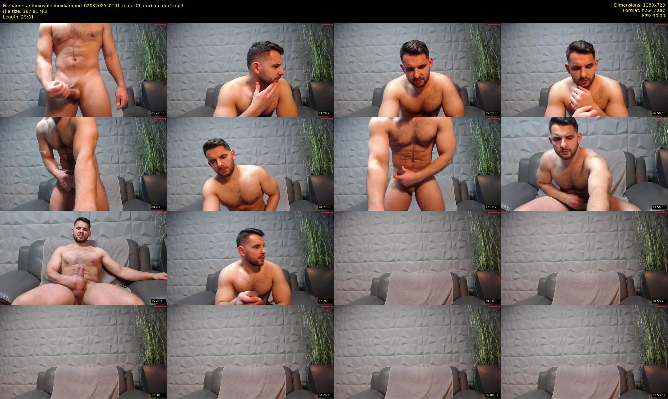 antoniovalentinidiamond — 30 minute Chaturbate male cam show recording, 720p, Mar 2, 2025
