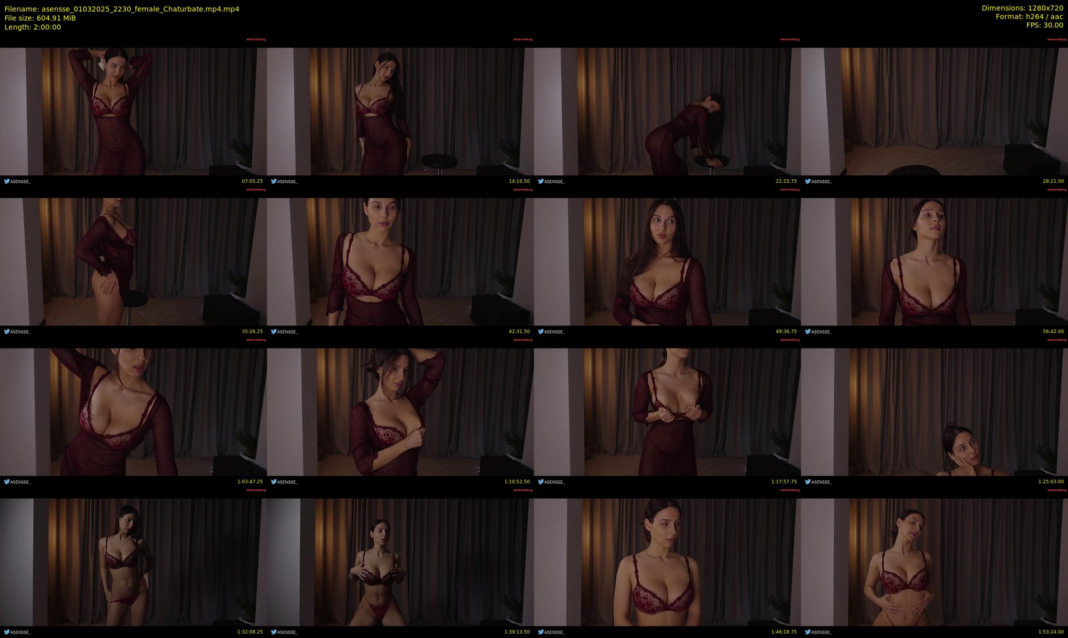 asensse — 120 minute Chaturbate female cam show recording, 720p, Mar 1, 2025