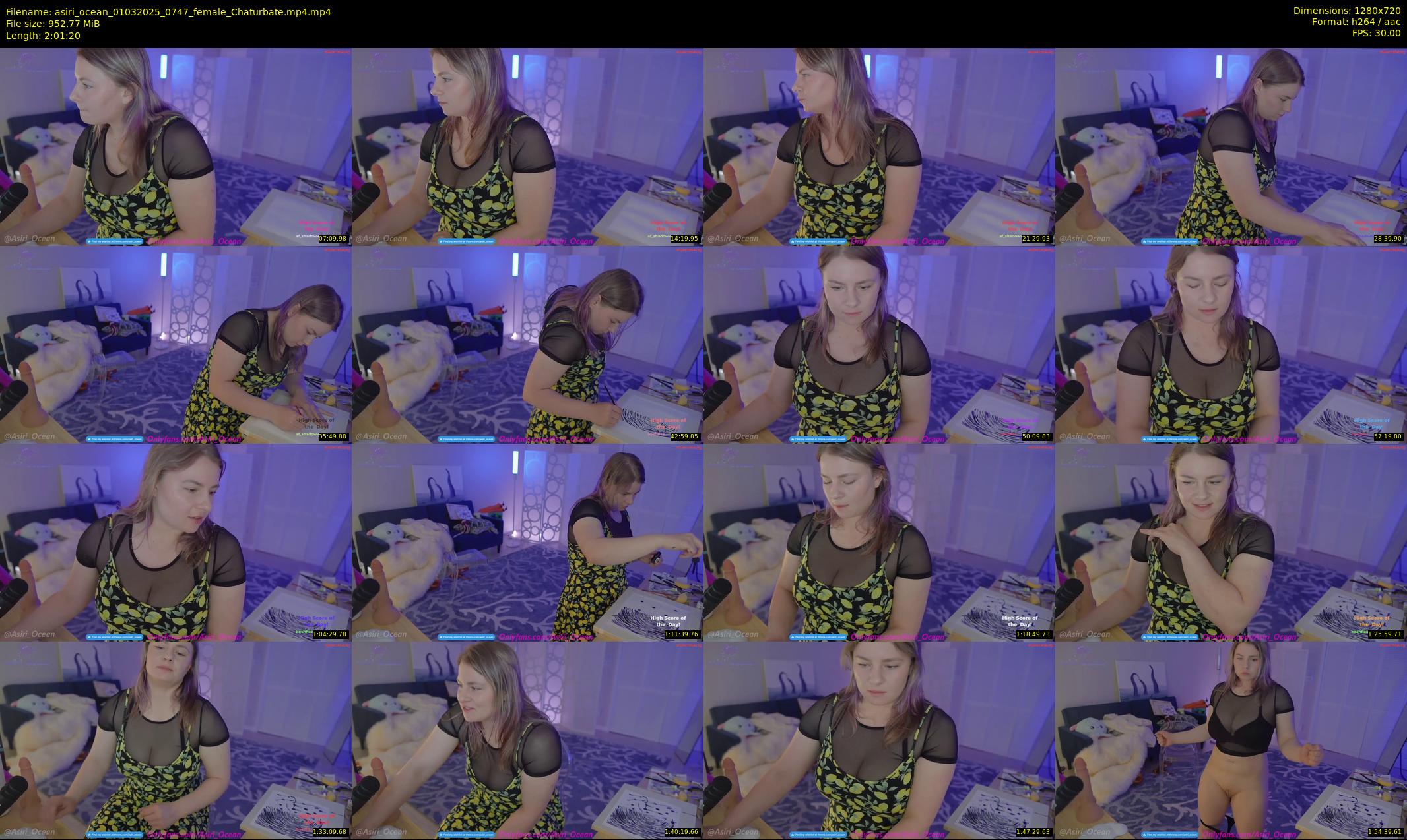 asiri_ocean — 122 minute Chaturbate female cam show recording, 720p, Mar 1, 2025