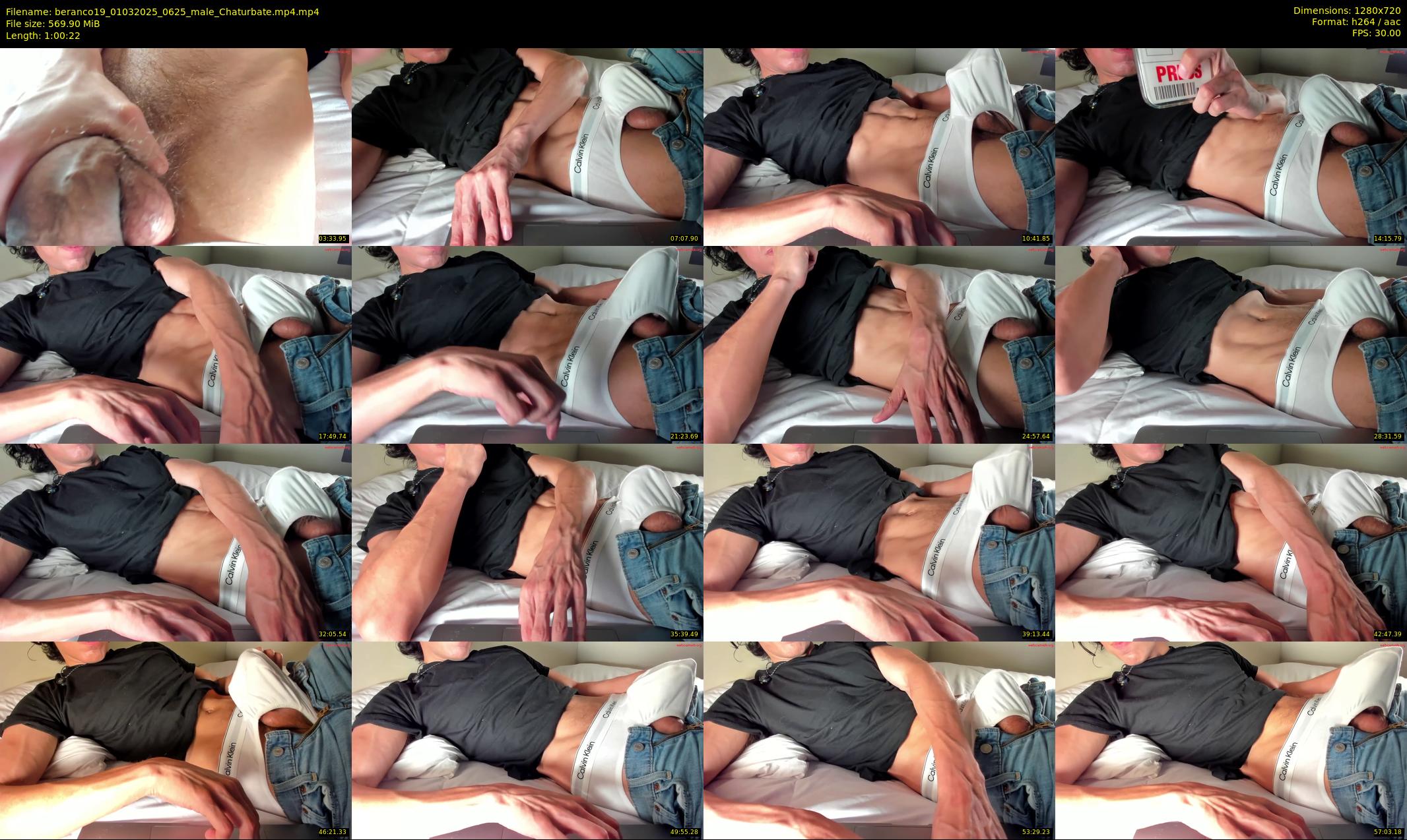 beranco19 — 61 minute Chaturbate male cam show recording, 720p, Mar 1, 2025