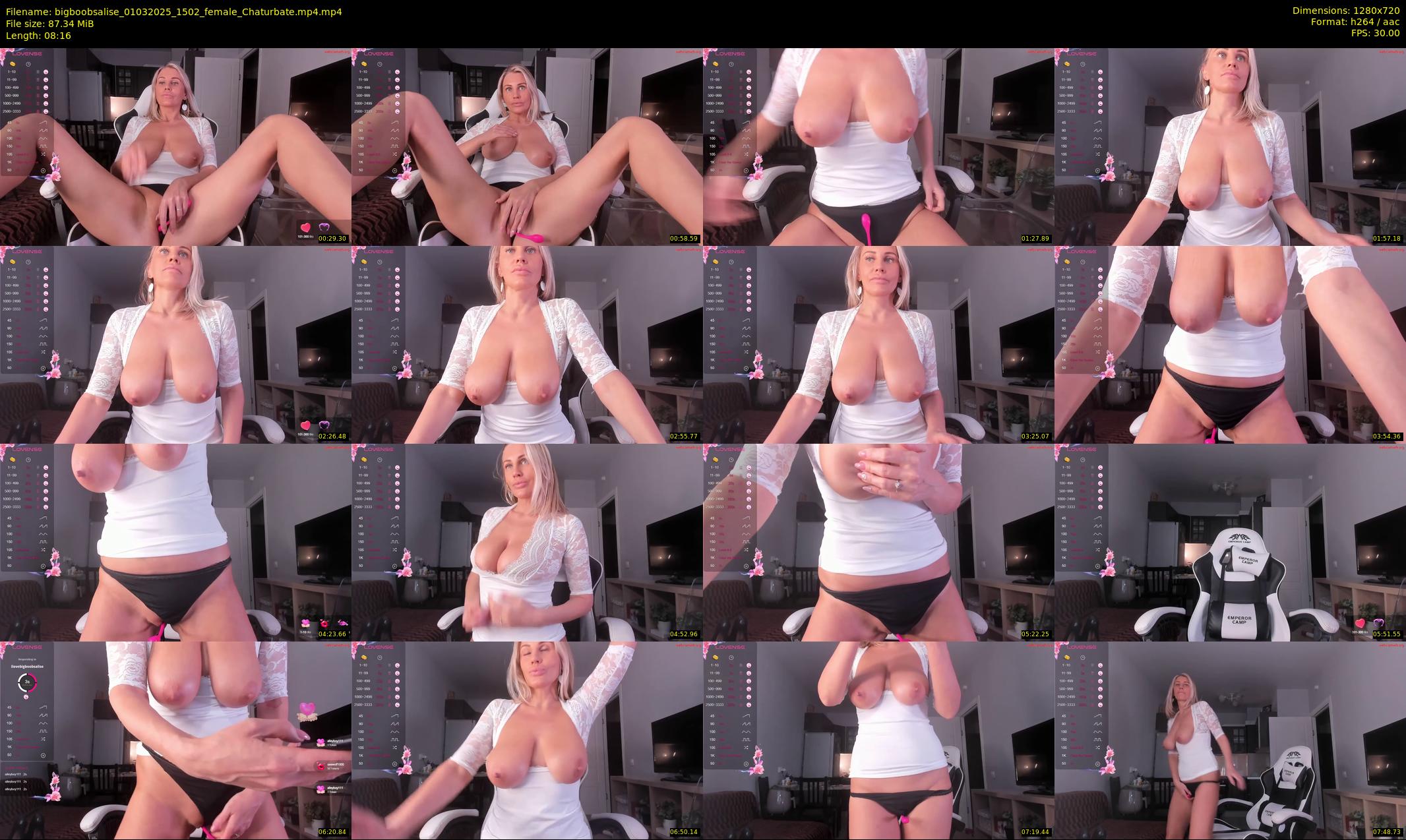 bigboobsalise — 9 minute Chaturbate female cam show recording, 720p, Mar 1, 2025