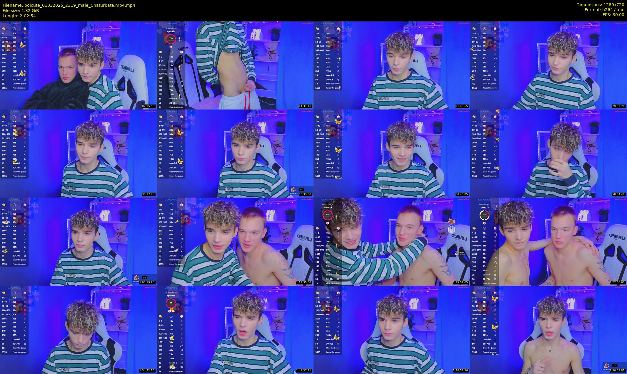boicute — 123 minute Chaturbate male cam show recording, 720p, Mar 1, 2025