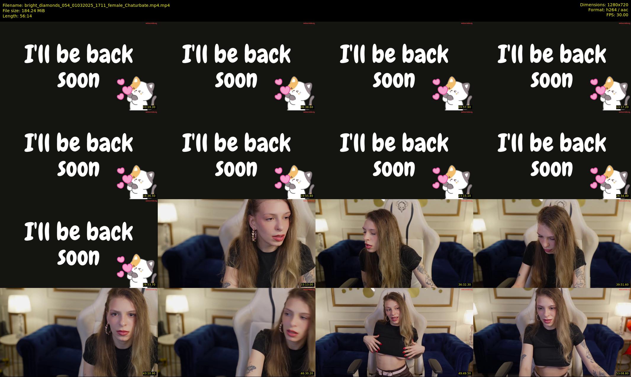 bright_diamonds_054 — 57 minute Chaturbate couple cam show recording, 720p, Mar 1, 2025