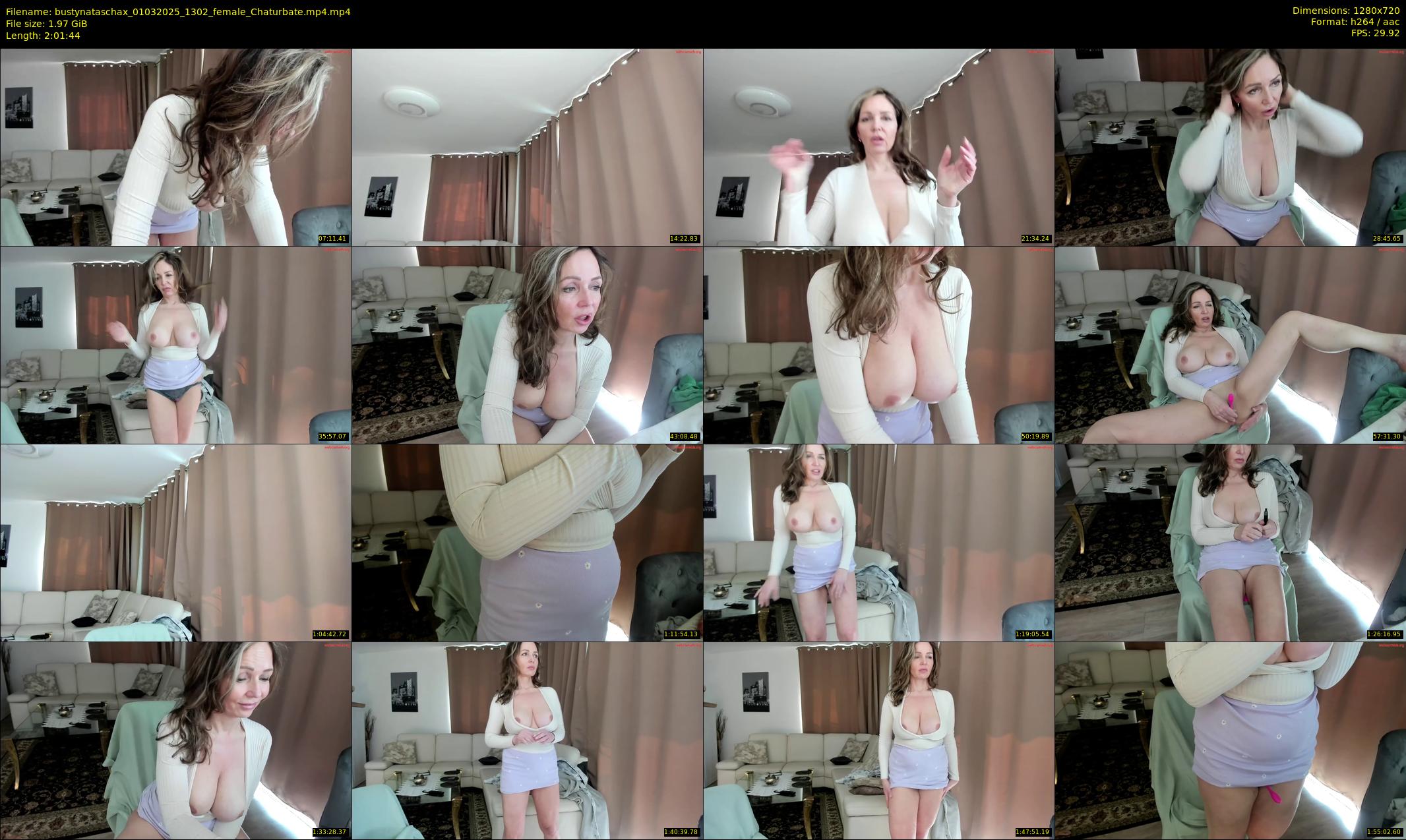 bustynataschax — 122 minute Chaturbate female cam show recording, 720p, Mar 1, 2025