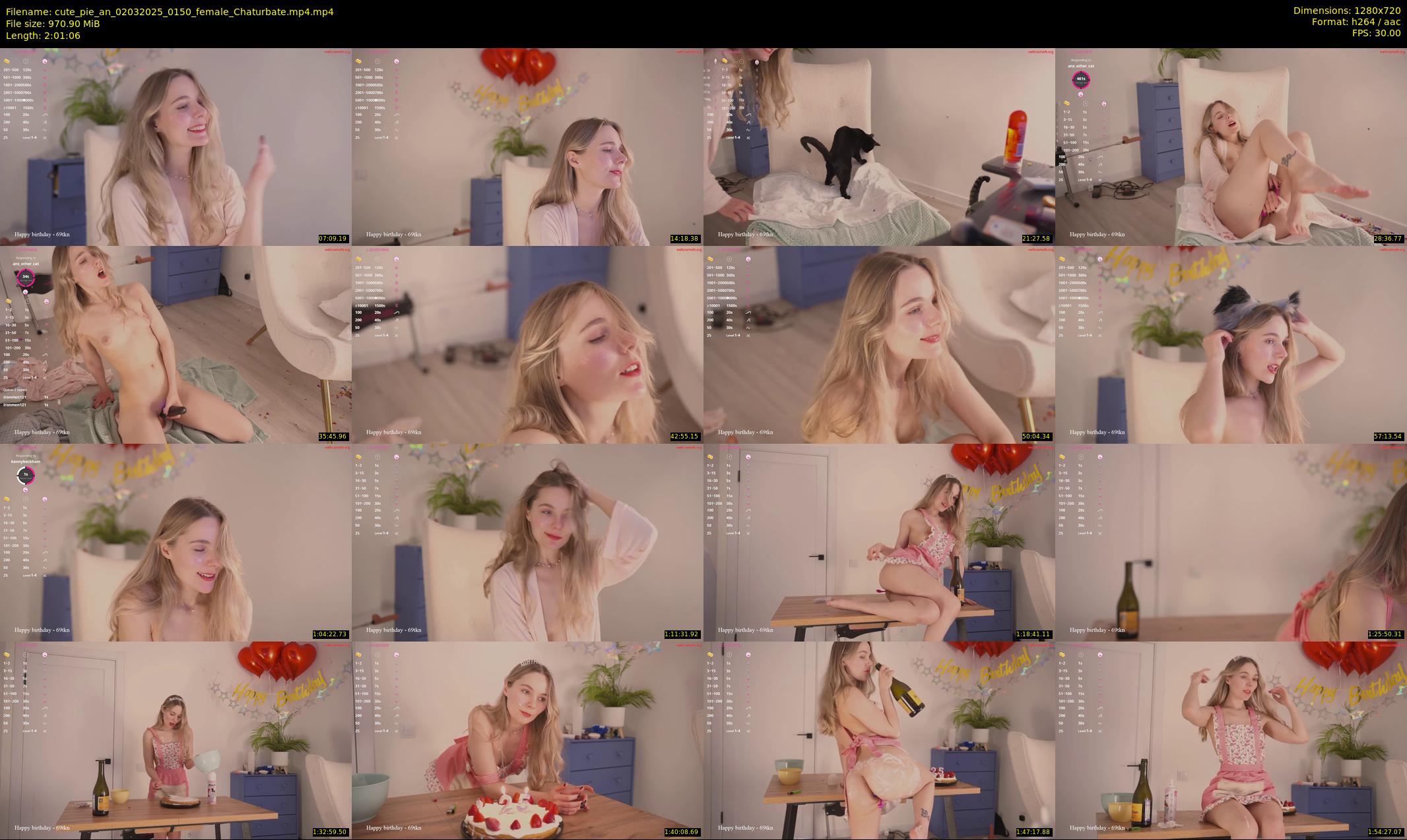 cute_pie_an — 122 minute Chaturbate female cam show recording, 720p, Mar 2, 2025