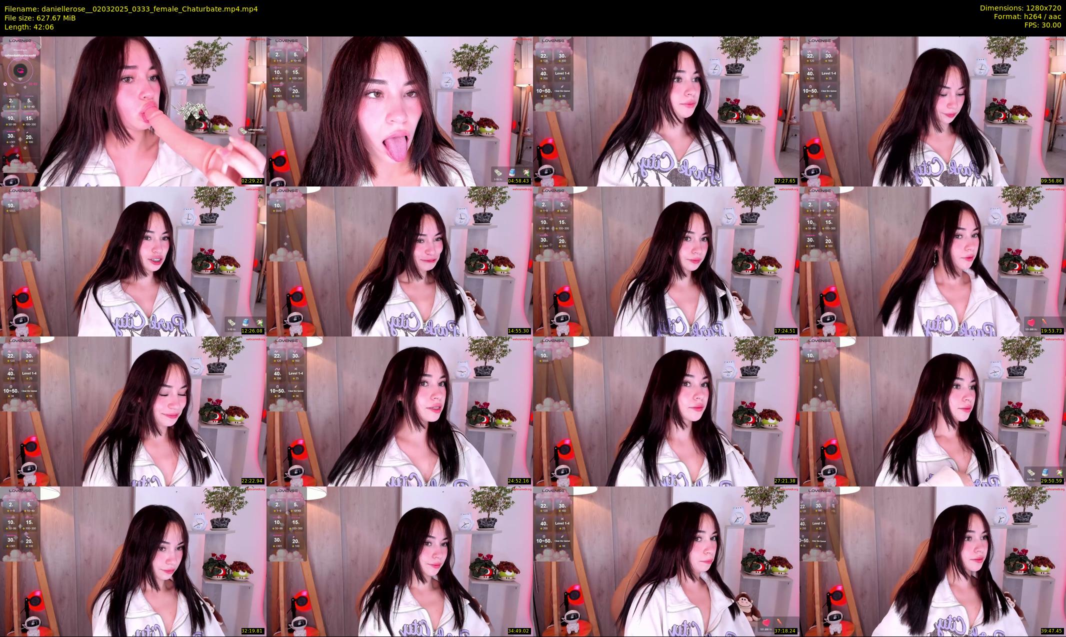 daniellerose_ — 43 minute Chaturbate female cam show recording, 720p, Mar 2, 2025