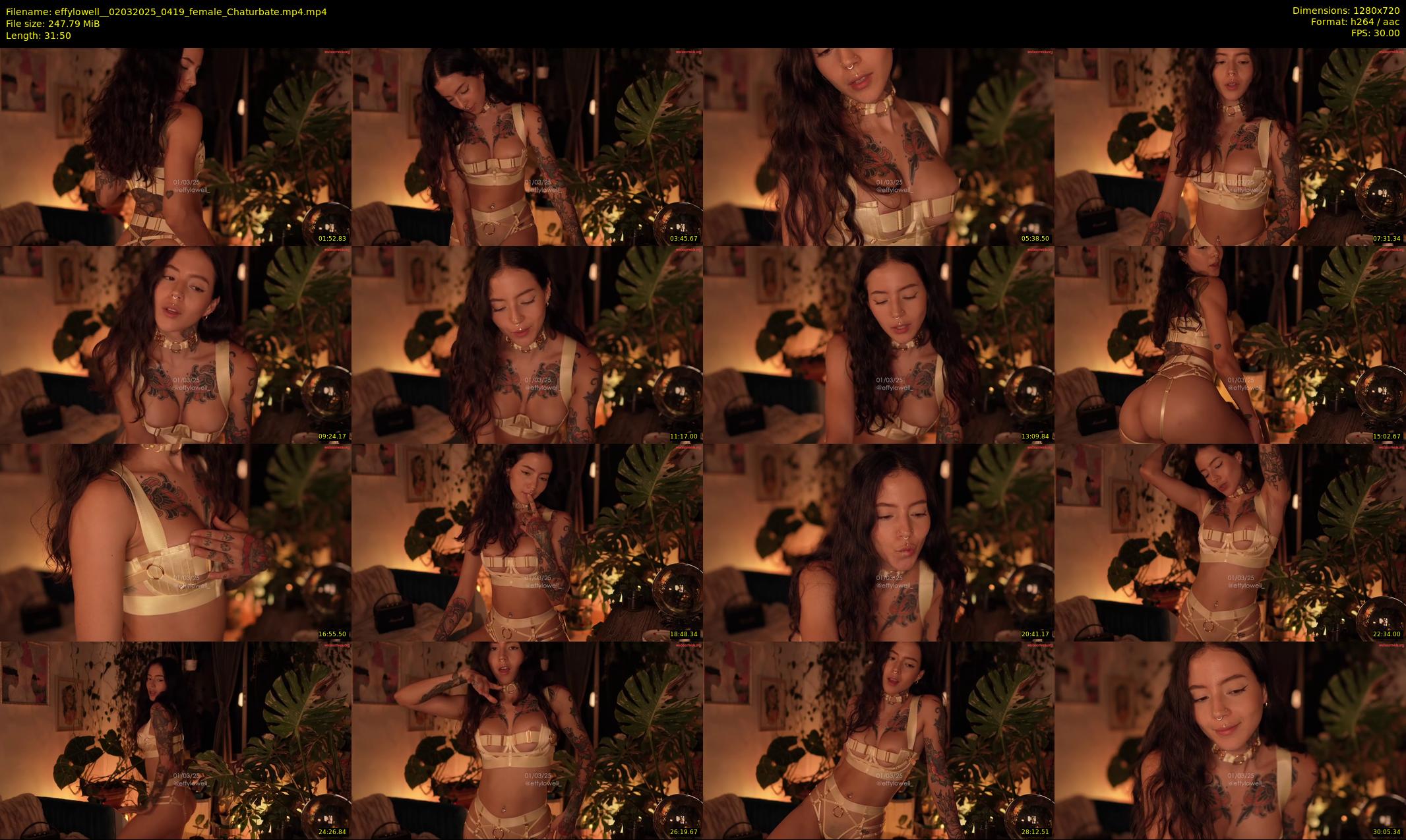 effylowell_ — 32 minute Chaturbate female cam show recording, 720p, Mar 2, 2025