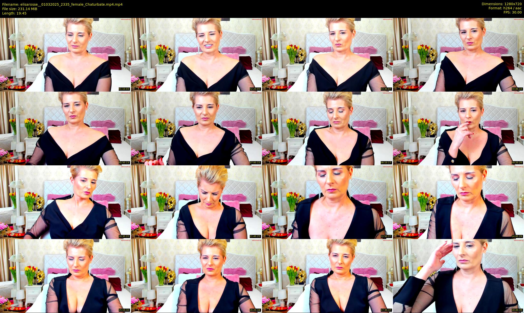 elisarosse_ — 20 minute Chaturbate female cam show recording, 720p, Mar 1, 2025