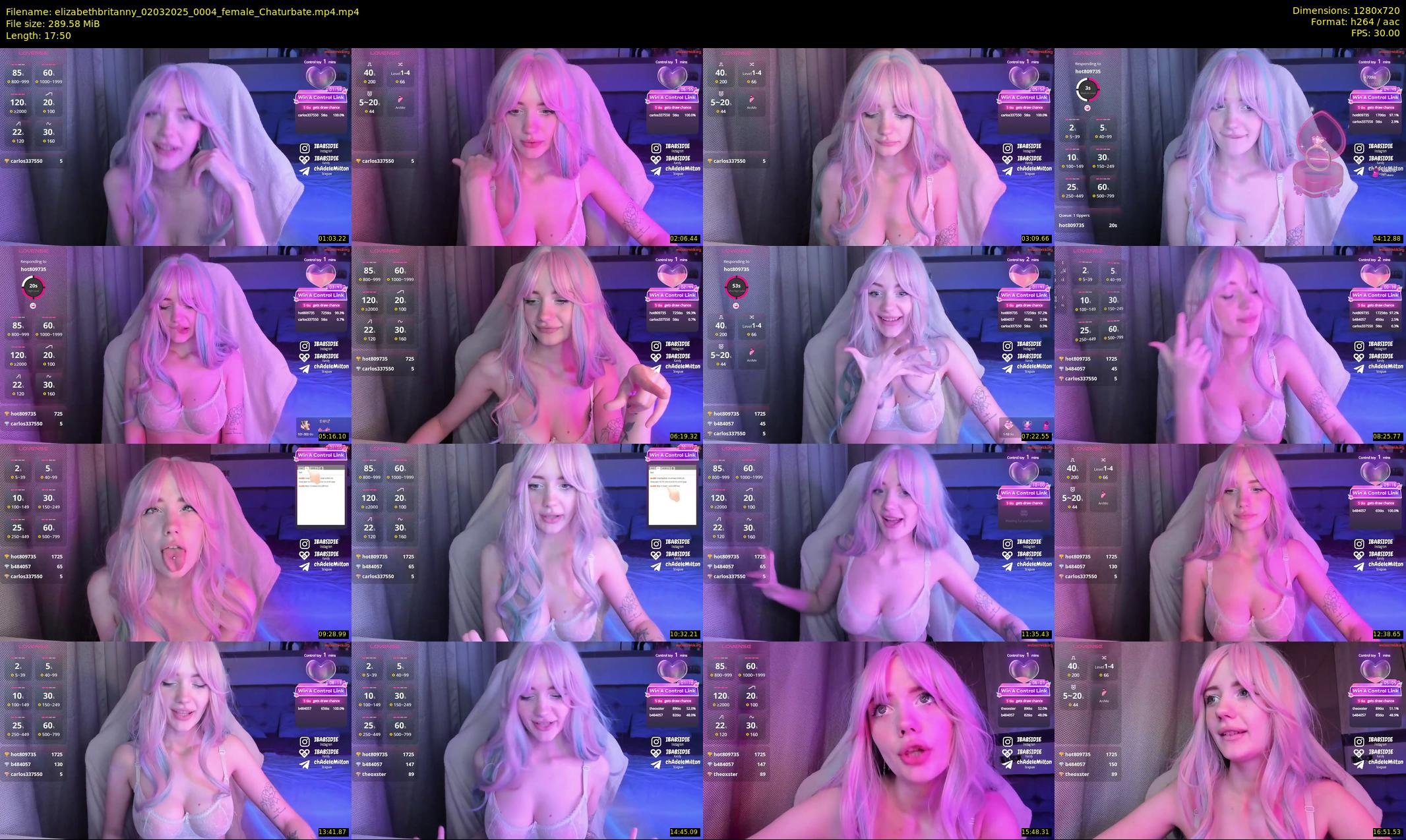 elizabethbritanny — 18 minute Chaturbate female cam show recording, 720p, Mar 2, 2025