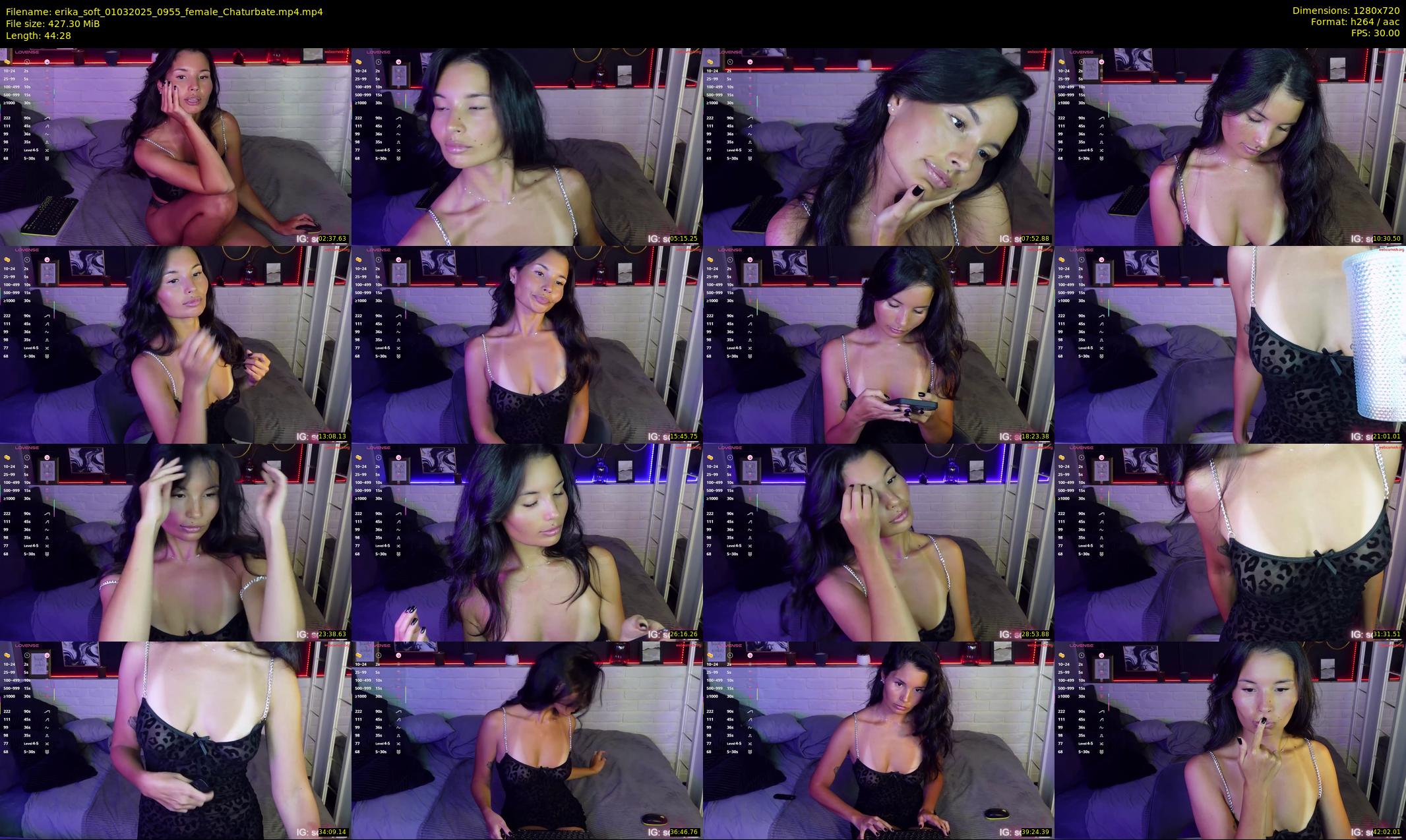 erika_soft — 45 minute Chaturbate female cam show recording, 720p, Mar 1, 2025