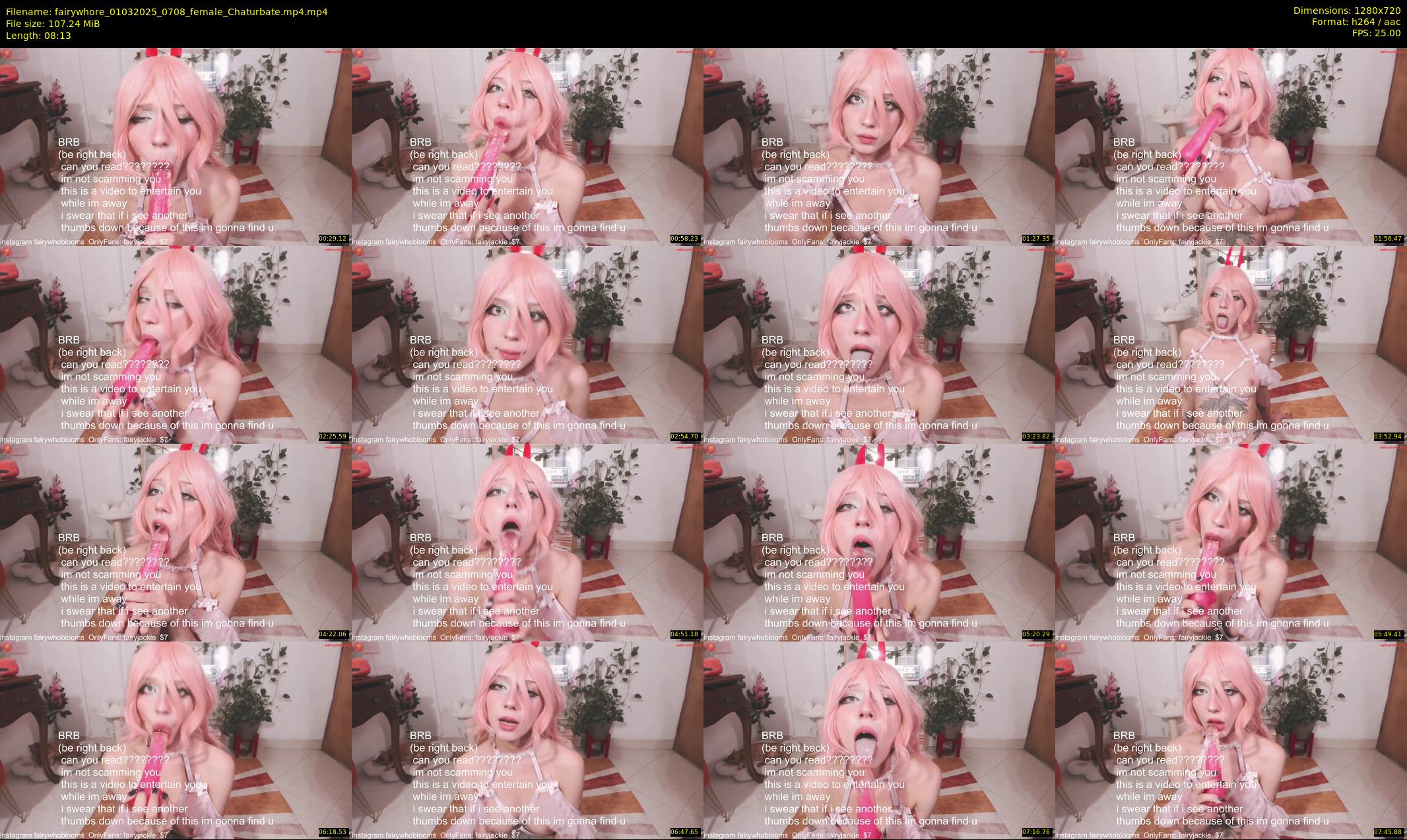 fairywhore — 9 minute Chaturbate female cam show recording, 720p, Mar 1, 2025