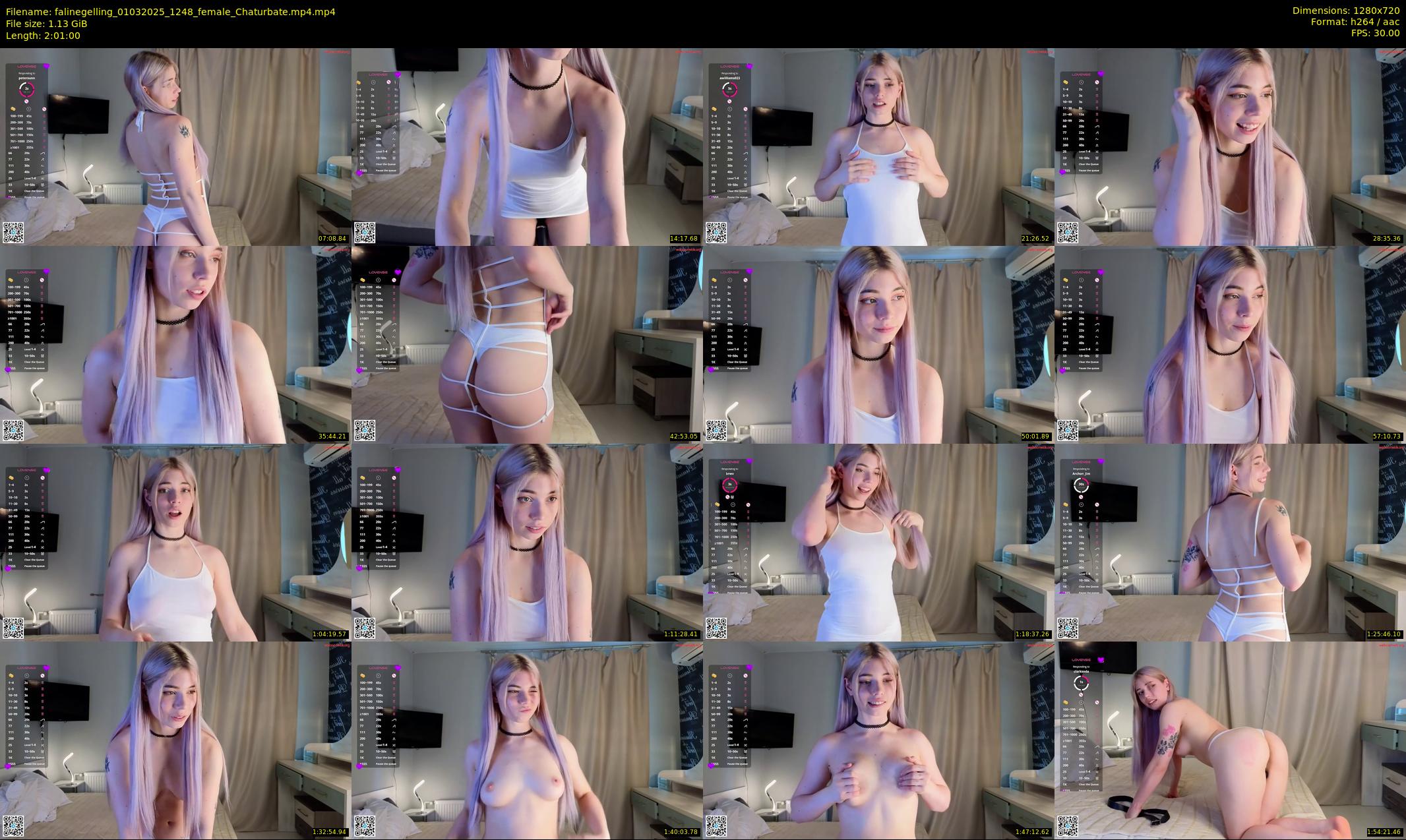 falinegelling — 121 minute Chaturbate female cam show recording, 720p, Mar 1, 2025