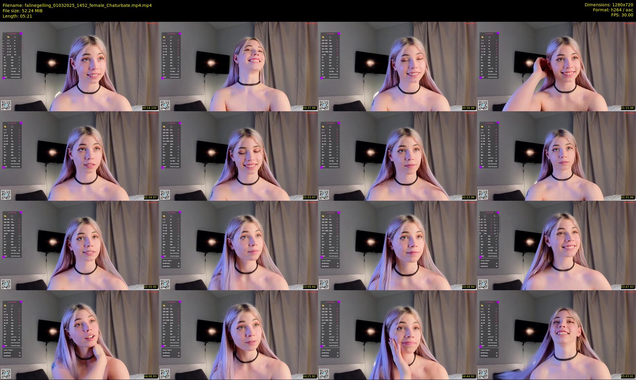 falinegelling — 6 minute Chaturbate female cam show recording, 720p, Mar 1, 2025