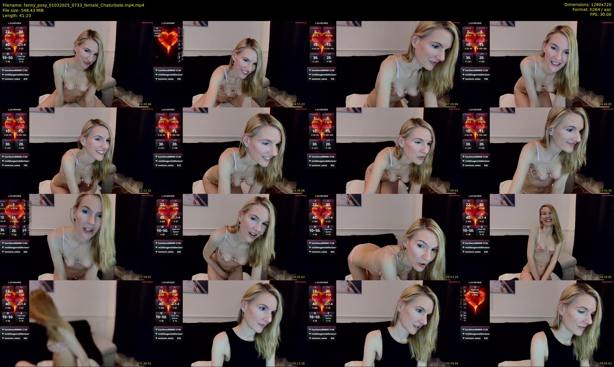 fanny_posy — 42 minute Chaturbate female cam show recording, 720p, Mar 1, 2025