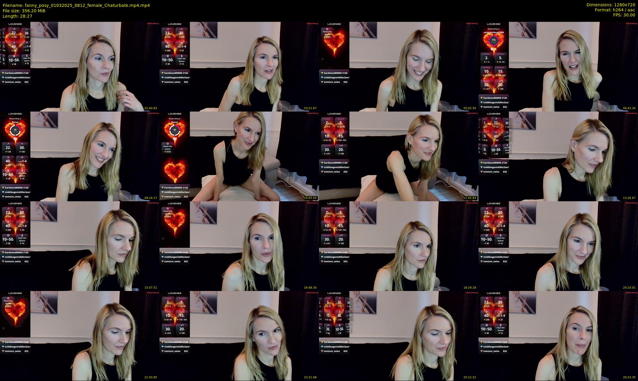 fanny_posy — 29 minute Chaturbate female cam show recording, 720p, Mar 1, 2025