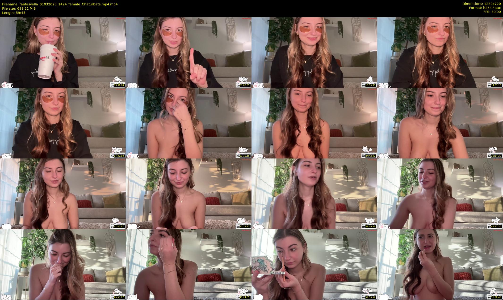 fantasyella — 60 minute Chaturbate female cam show recording, 720p, Mar 1, 2025