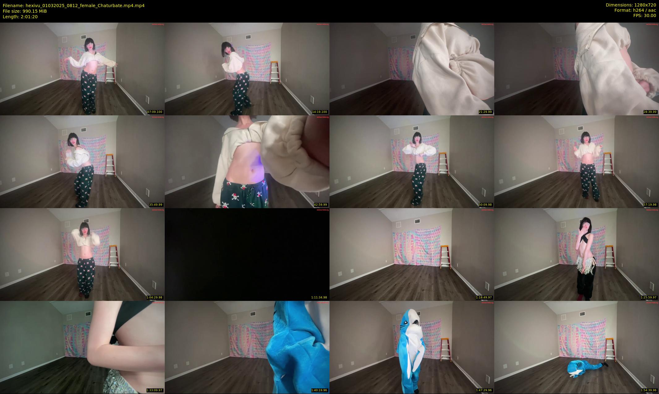 hexivu — 122 minute Chaturbate female cam show recording, 720p, Mar 1, 2025