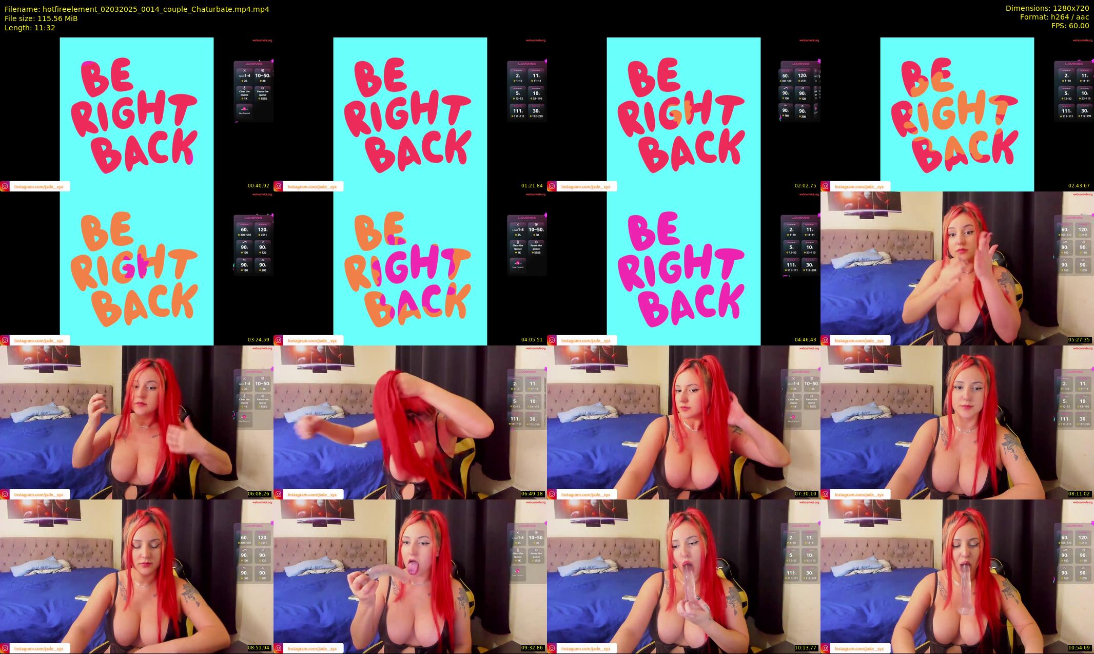 hotfireelement — 12 minute Chaturbate couple cam show recording, 720p, Mar 2, 2025