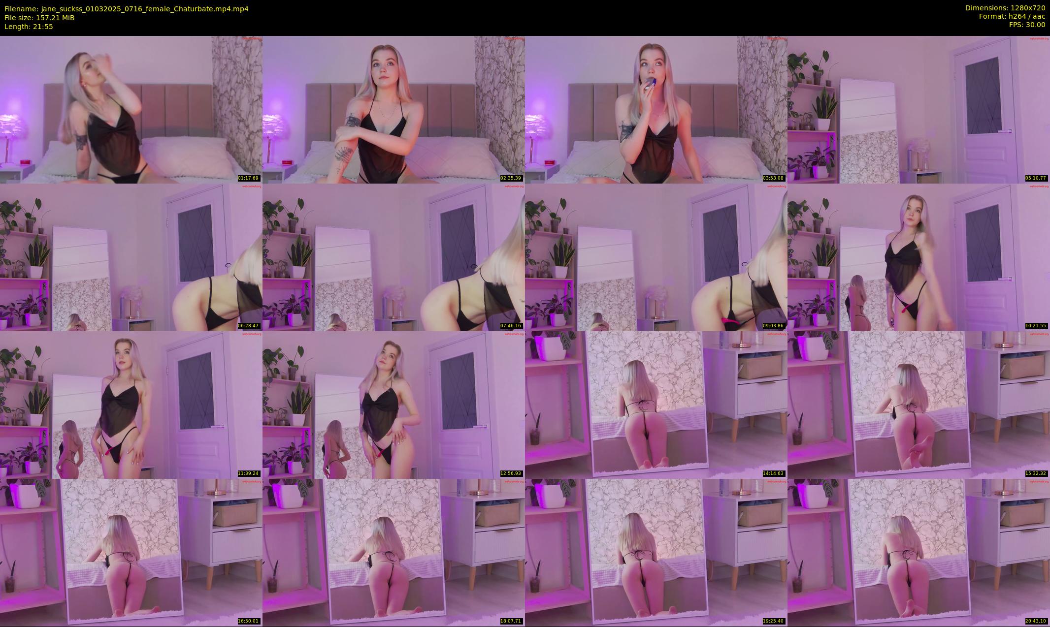jane_suckss — 22 minute Chaturbate female cam show recording, 720p, Mar 1, 2025
