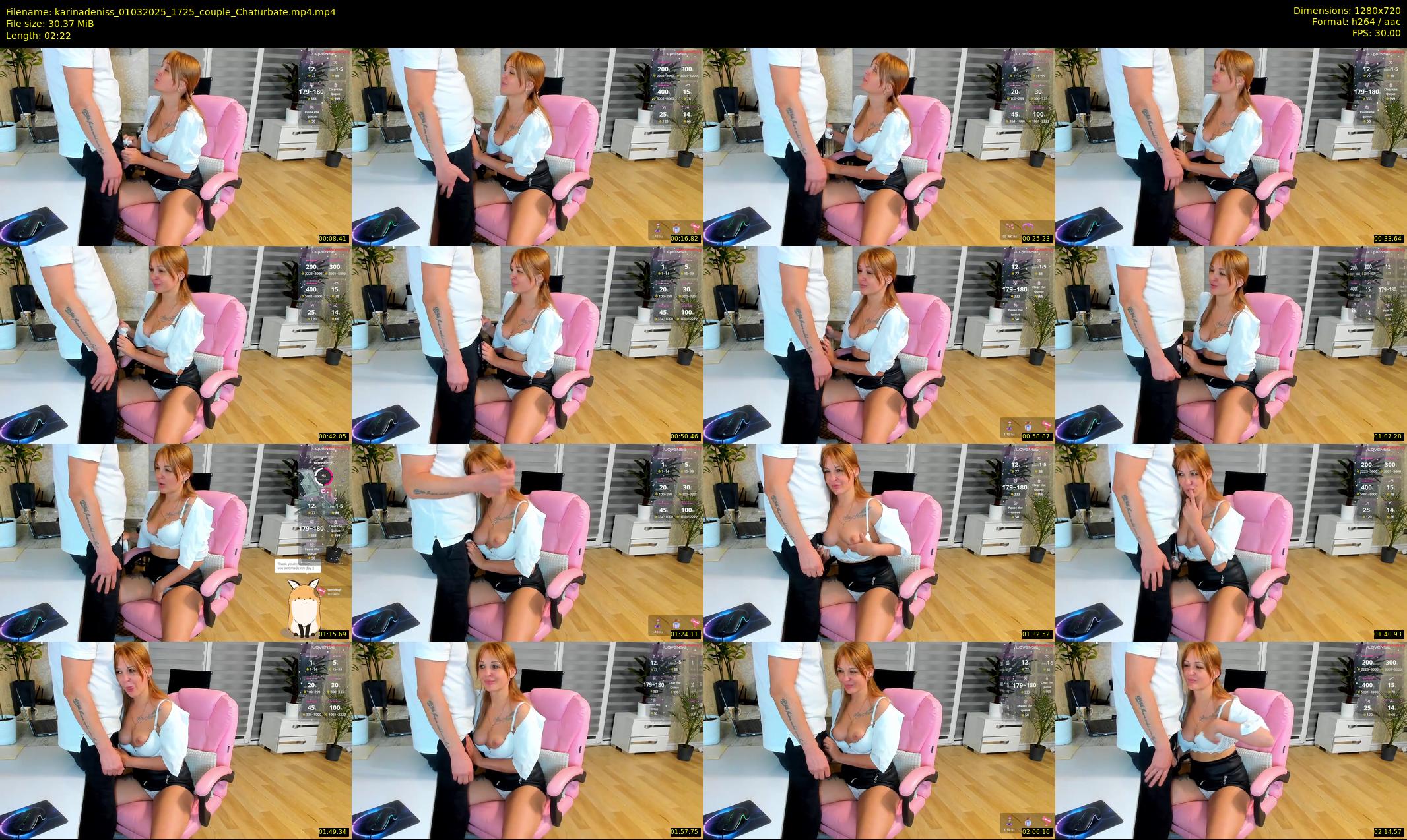 karinadeniss — 3 minute Chaturbate couple cam show recording, 720p, Mar 1, 2025