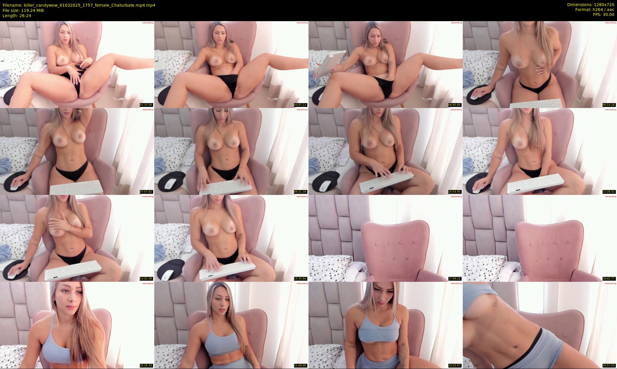 killer_candywow — 27 minute Chaturbate female cam show recording, 720p, Mar 1, 2025
