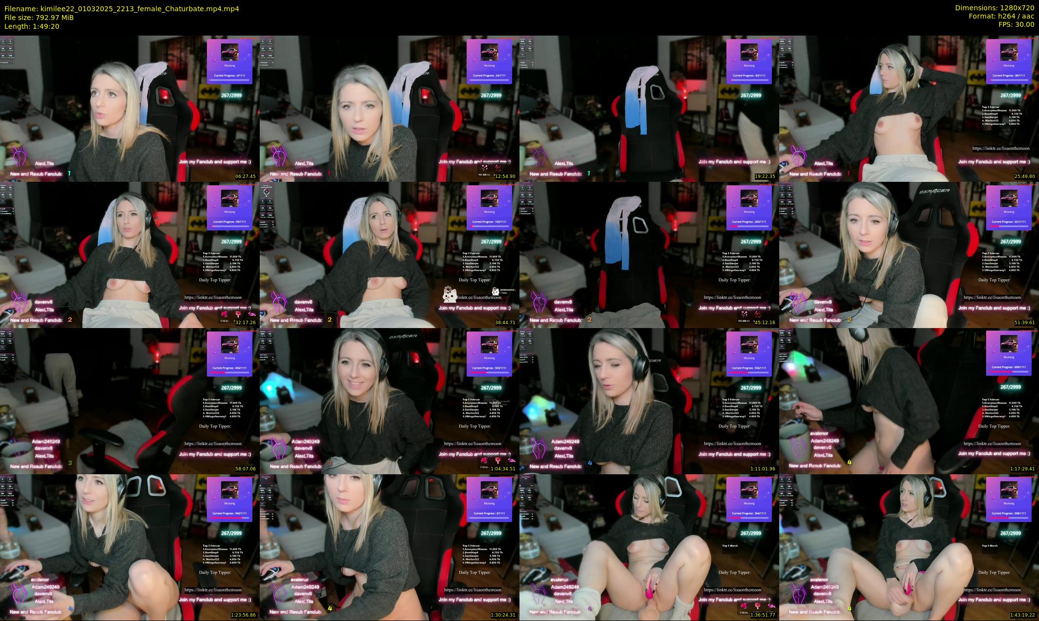 kimilee22 — 110 minute Chaturbate female cam show recording, 720p, Mar 1, 2025