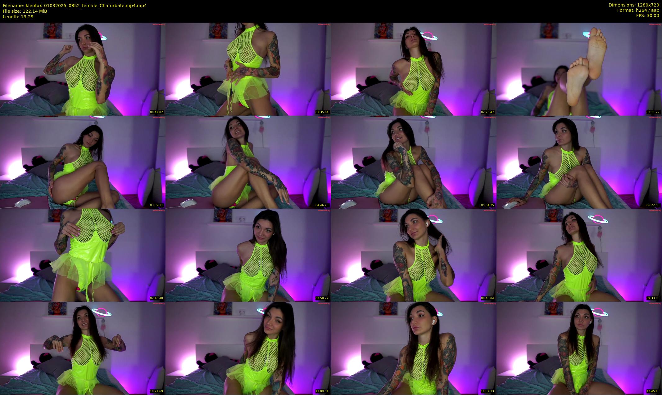 kleofox — 14 minute Chaturbate female cam show recording, 720p, Mar 1, 2025