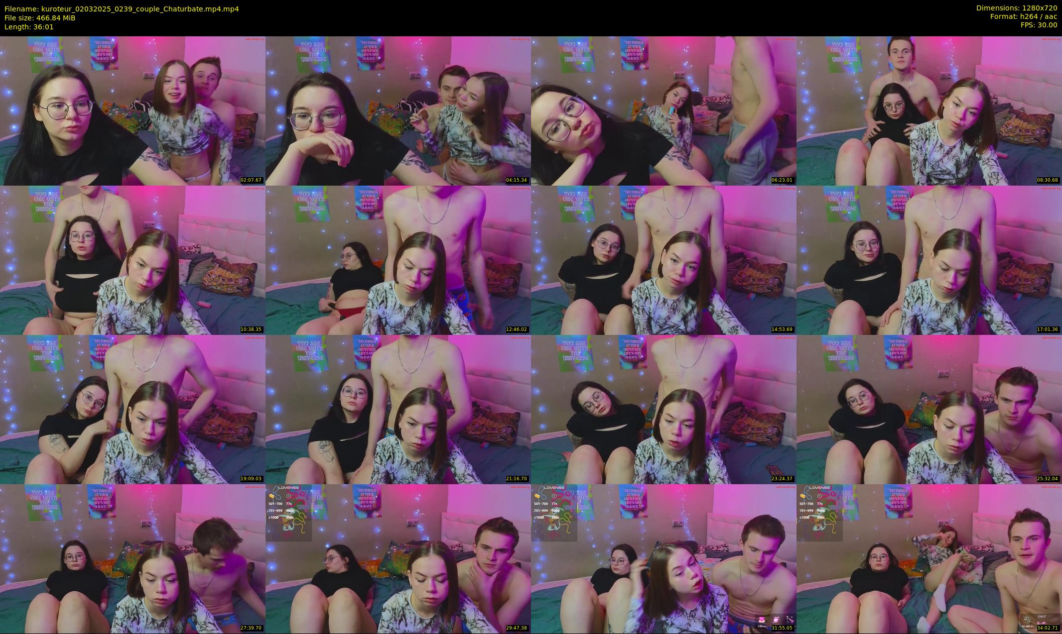 kuroteur — 37 minute Chaturbate couple cam show recording, 720p, Mar 2, 2025