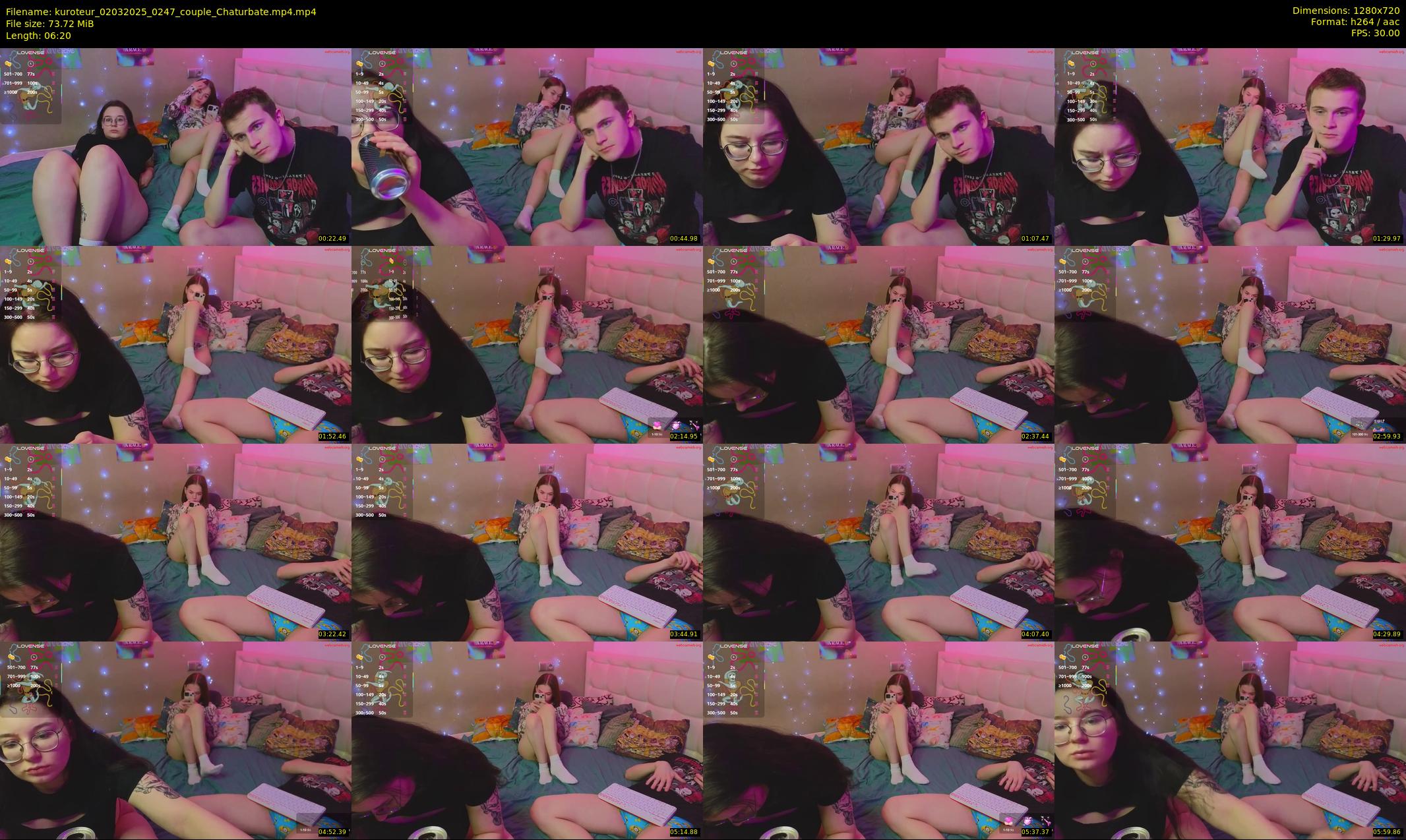 kuroteur — 7 minute Chaturbate couple cam show recording, 720p, Mar 2, 2025