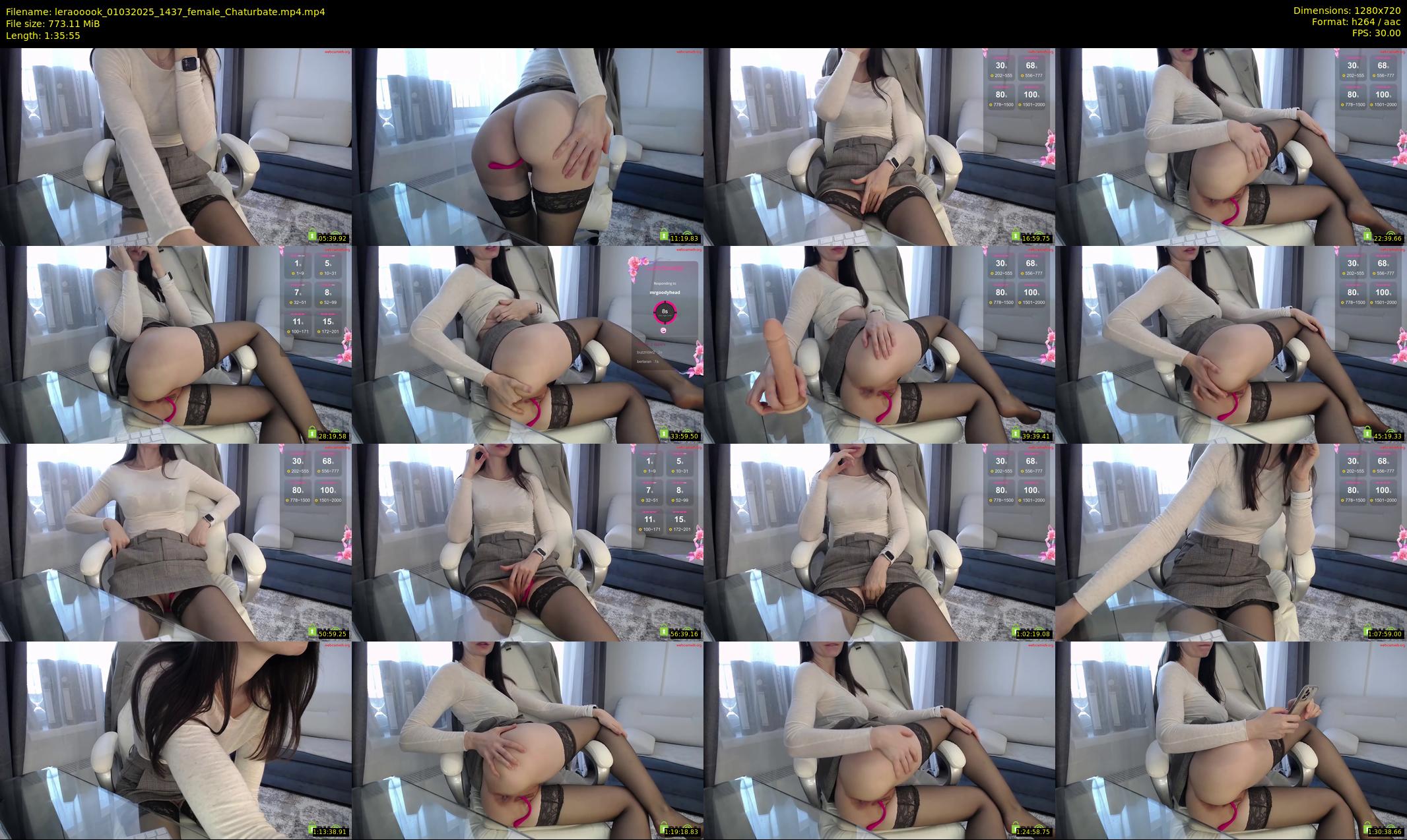 leraooook — 96 minute Chaturbate female cam show recording, 720p, Mar 1, 2025